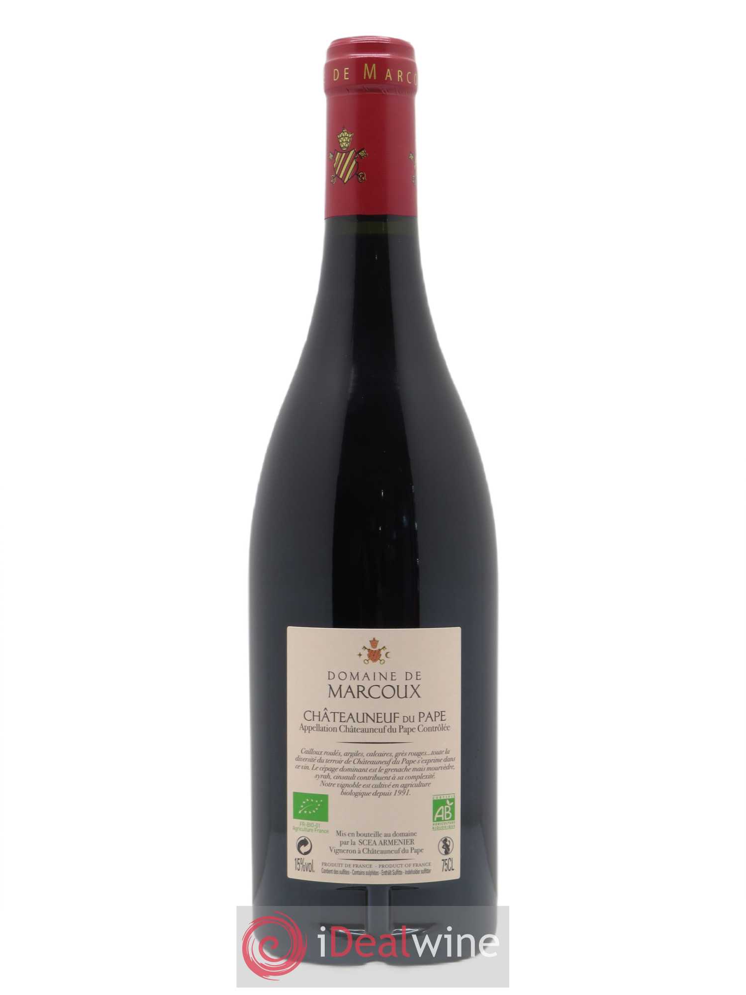 Châteauneuf-du-Pape Marcoux (Domaine de) 2017 - Lot de 1 bouteille - 1