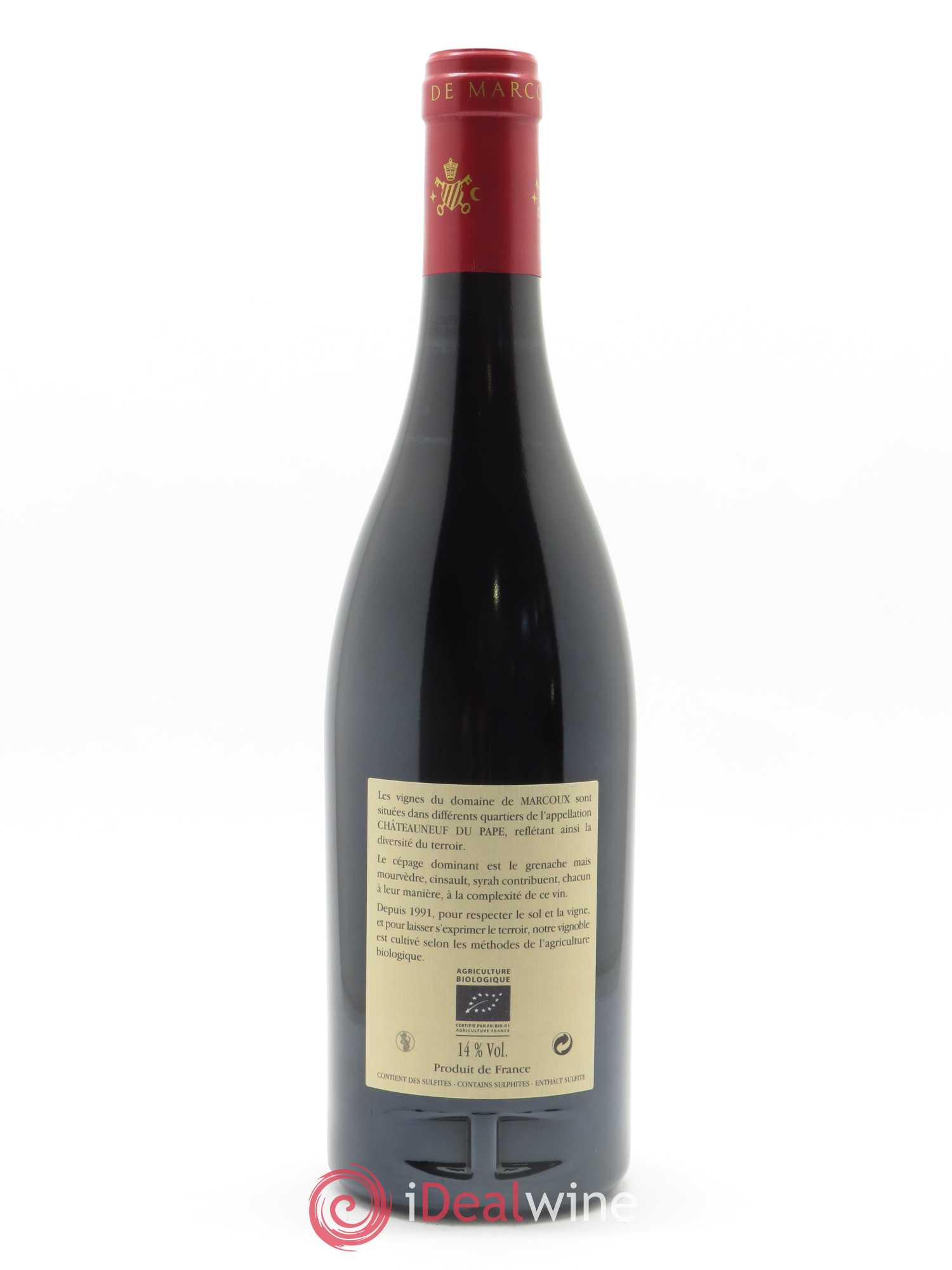 Châteauneuf-du-Pape Marcoux (Domaine de) 2014 - Lot de 1 bouteille - 1