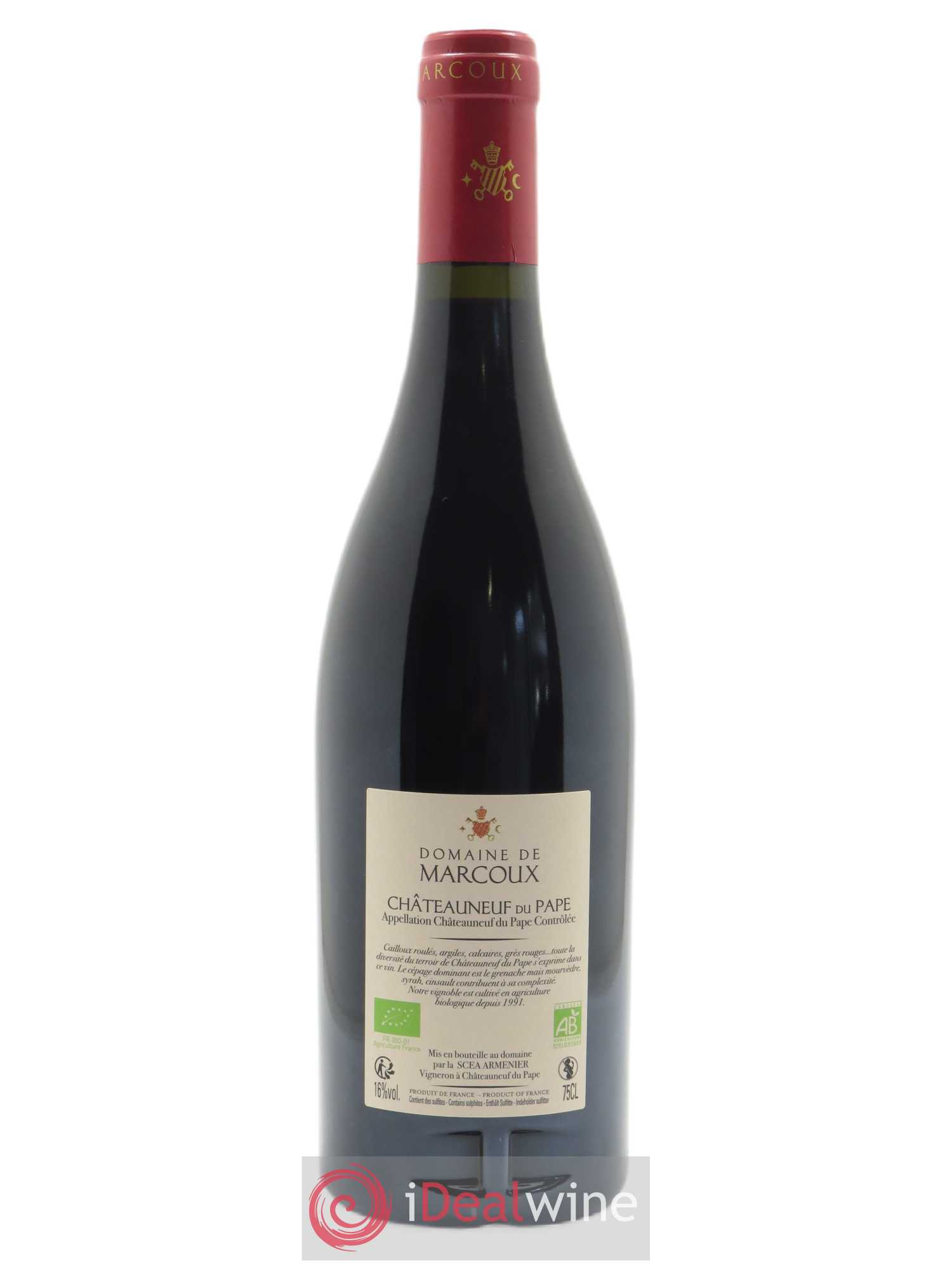 Châteauneuf-du-Pape Marcoux (Domaine de) 2019 - Lot de 1 bouteille - 1