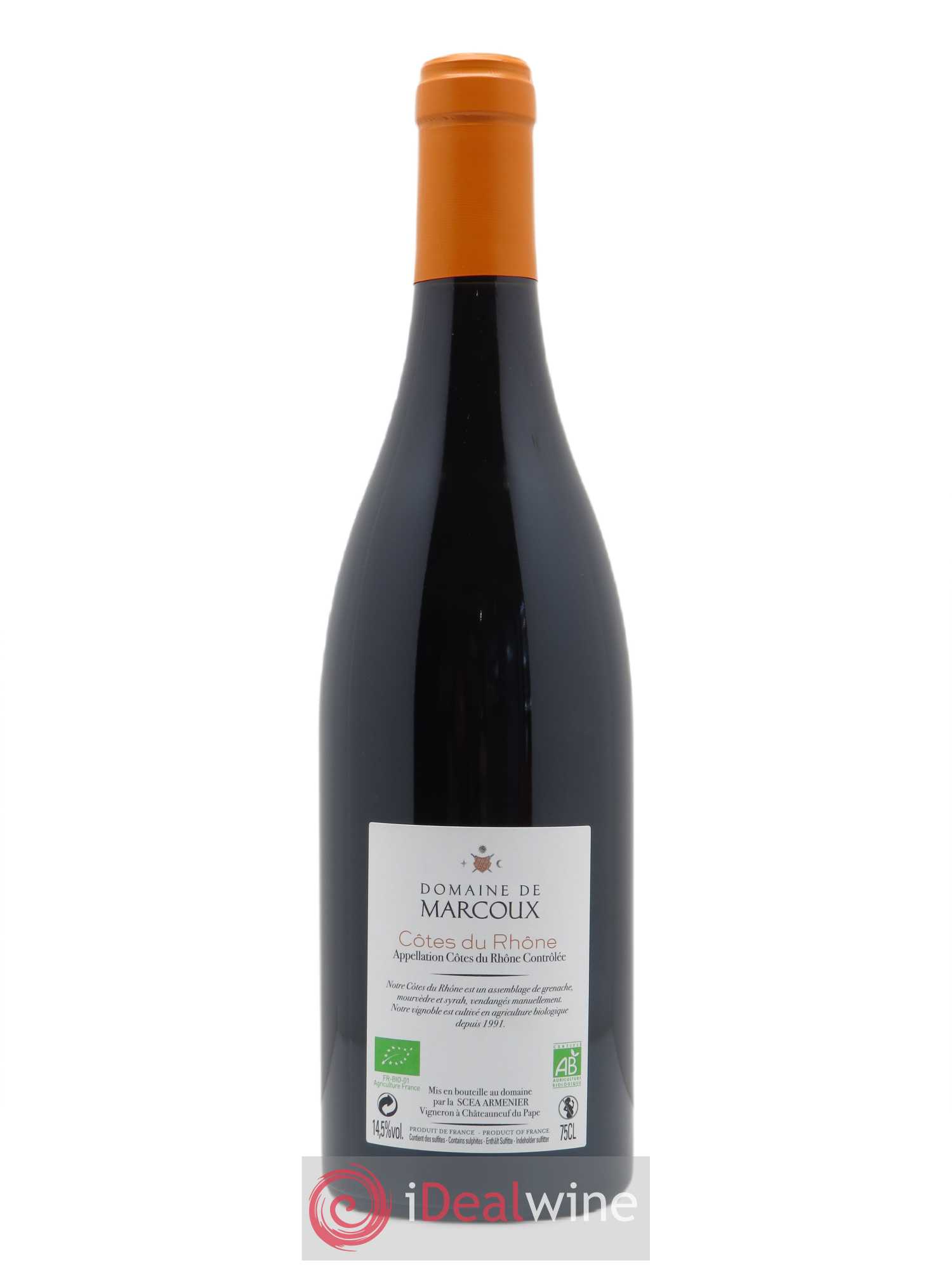 Côtes-du-Rhône Marcoux (Domaine de) 2018 - Lot de 1 bouteille - 1