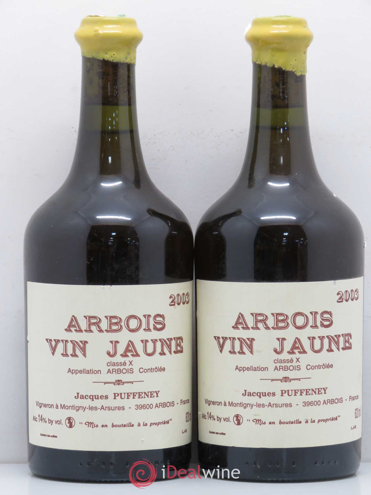 Arbois Vin Jaune Jacques Puffeney classé X 2003 - Lot de 2 bouteilles - 0