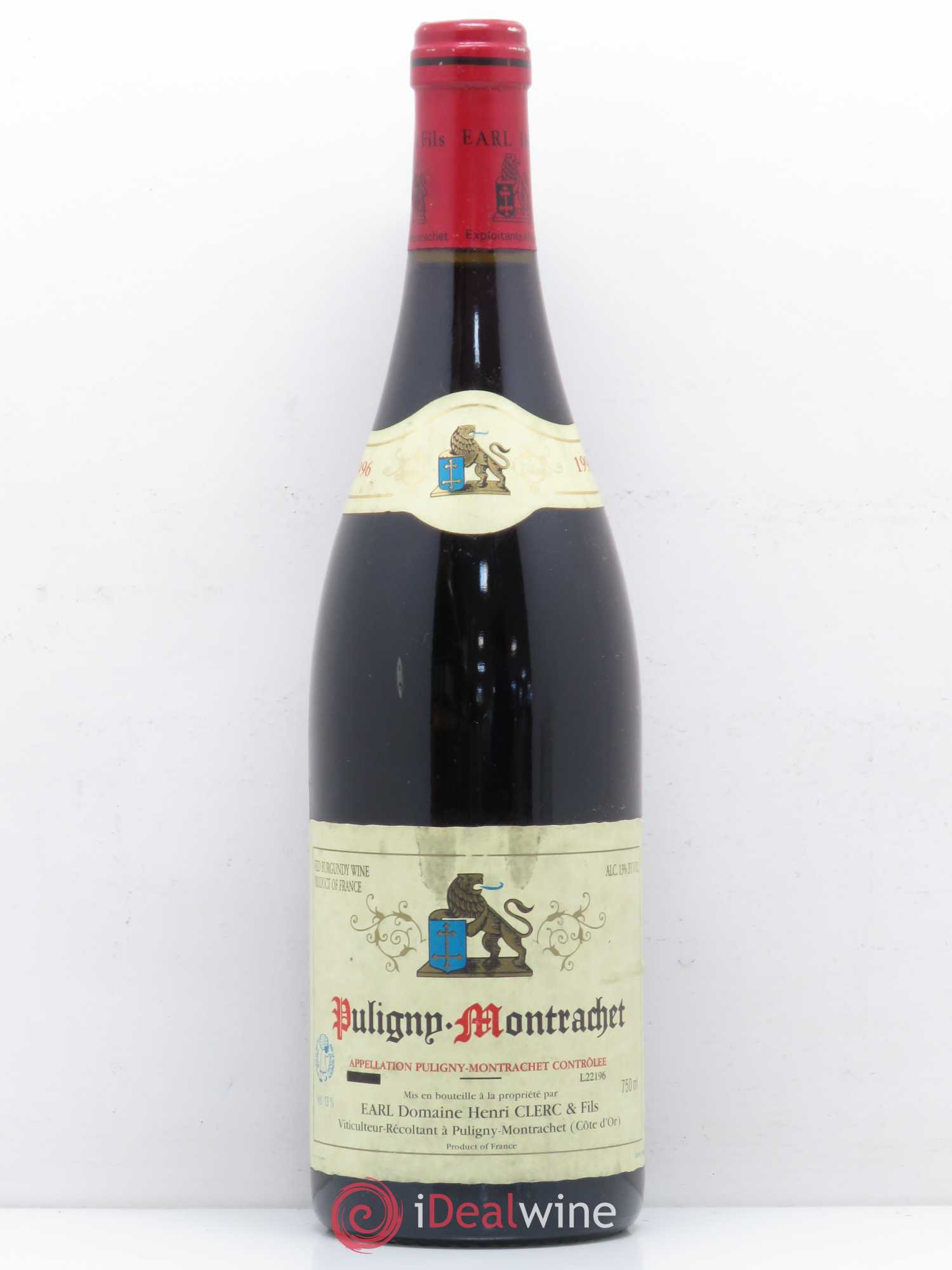 Puligny-Montrachet Vieilles Vignes Henri Clerc 1996 - Lot de 1 bouteille - 0
