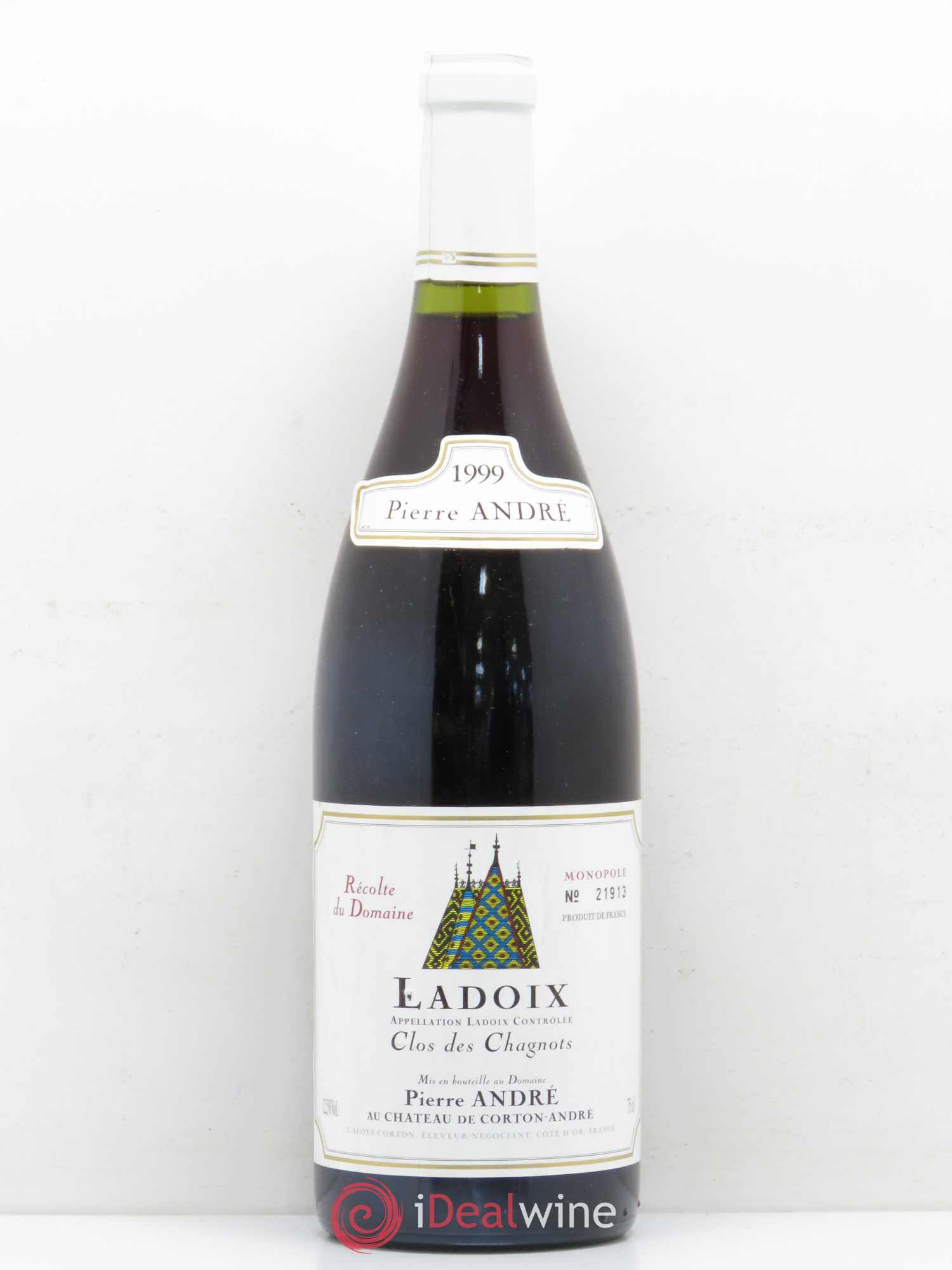 Ladoix 1er Cru Clos des Chaignots Domaine Pierre André 1999 - Posten von 1 Flasche - 0