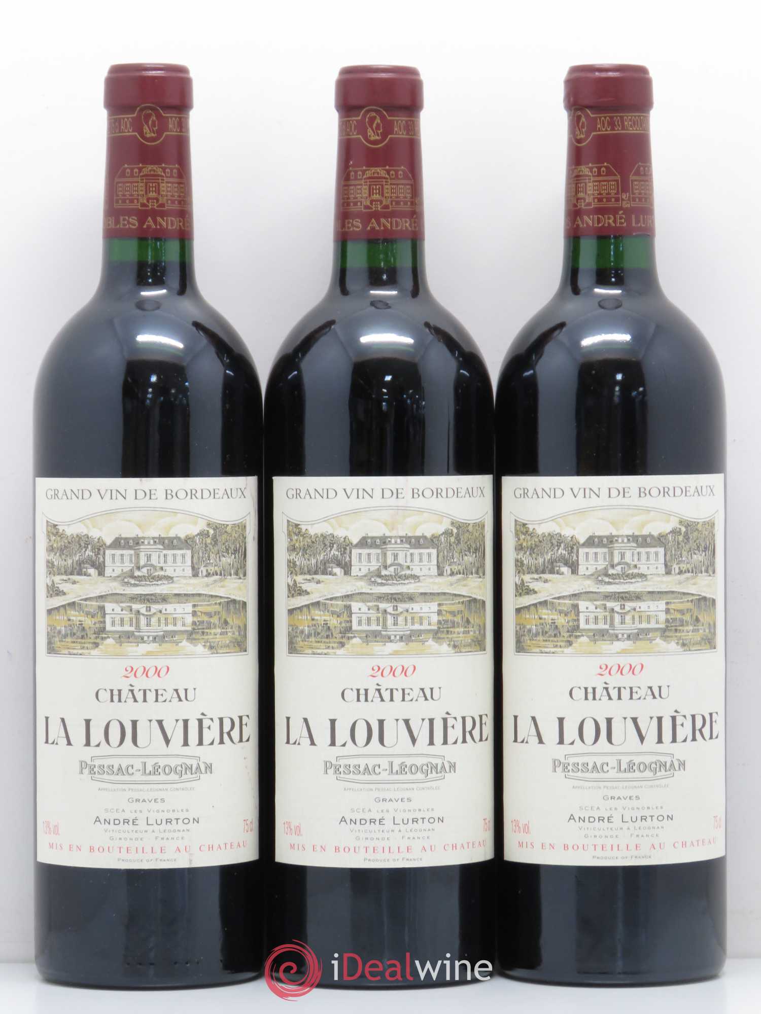Château la Louvière 2000 - Lot de 6 bouteilles - 1