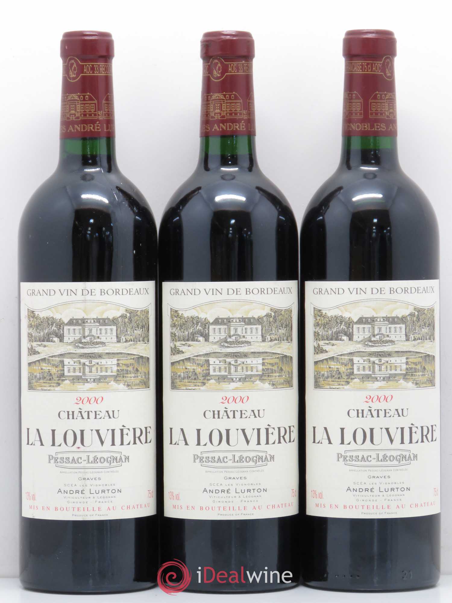 Château la Louvière 2000 - Lot de 6 bouteilles - 2