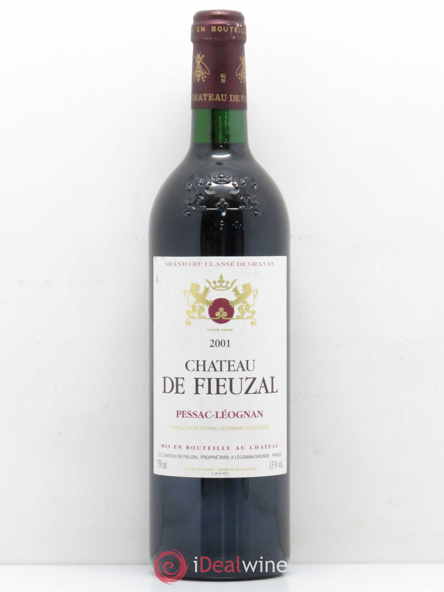 Château de Fieuzal Cru Classé de Graves 2001 - Lot de 1 bouteille - 0