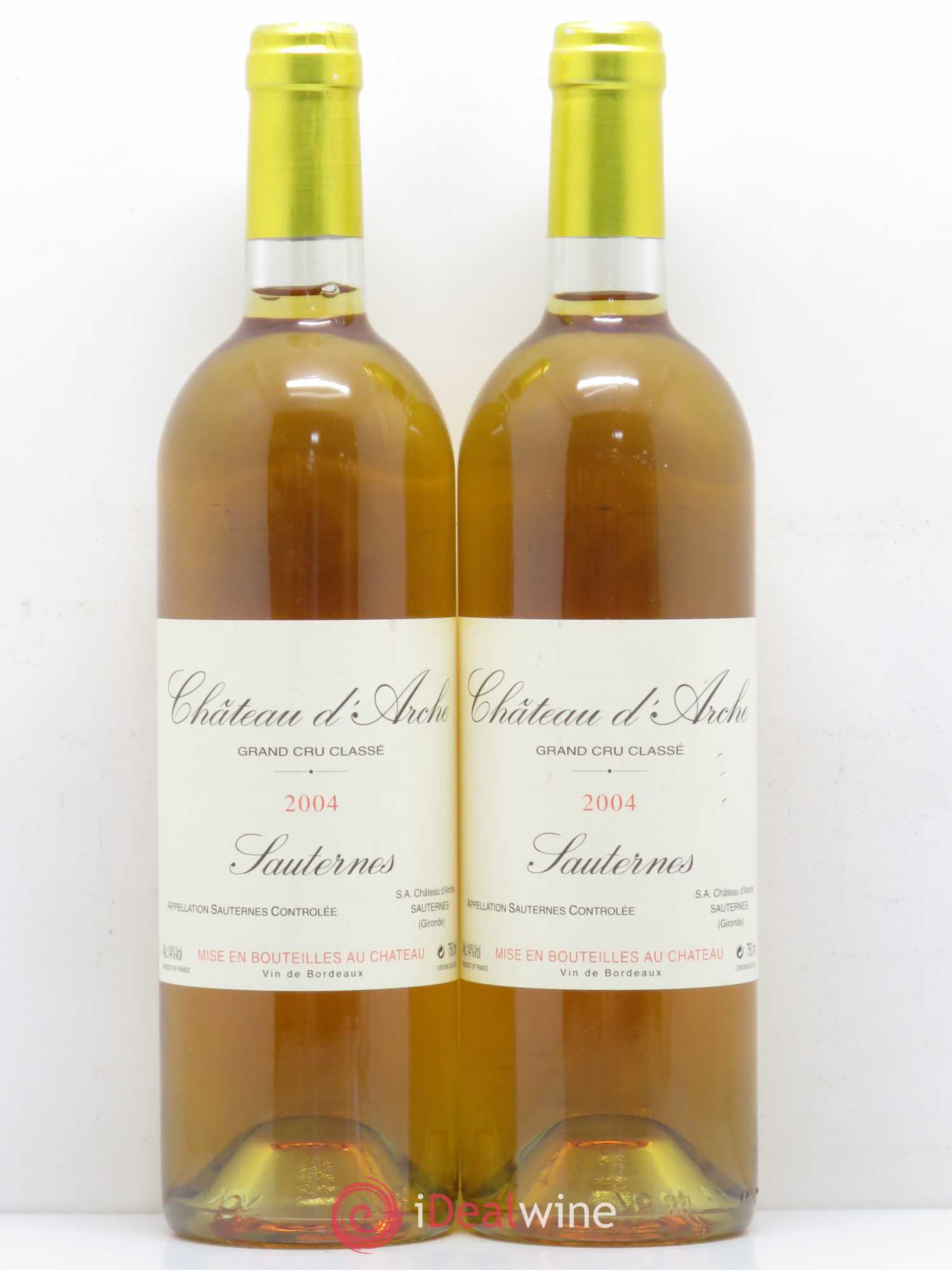 Château d' Arche 2ème Grand Cru Classé 2004 - Lotto di 2 bottiglie - 0