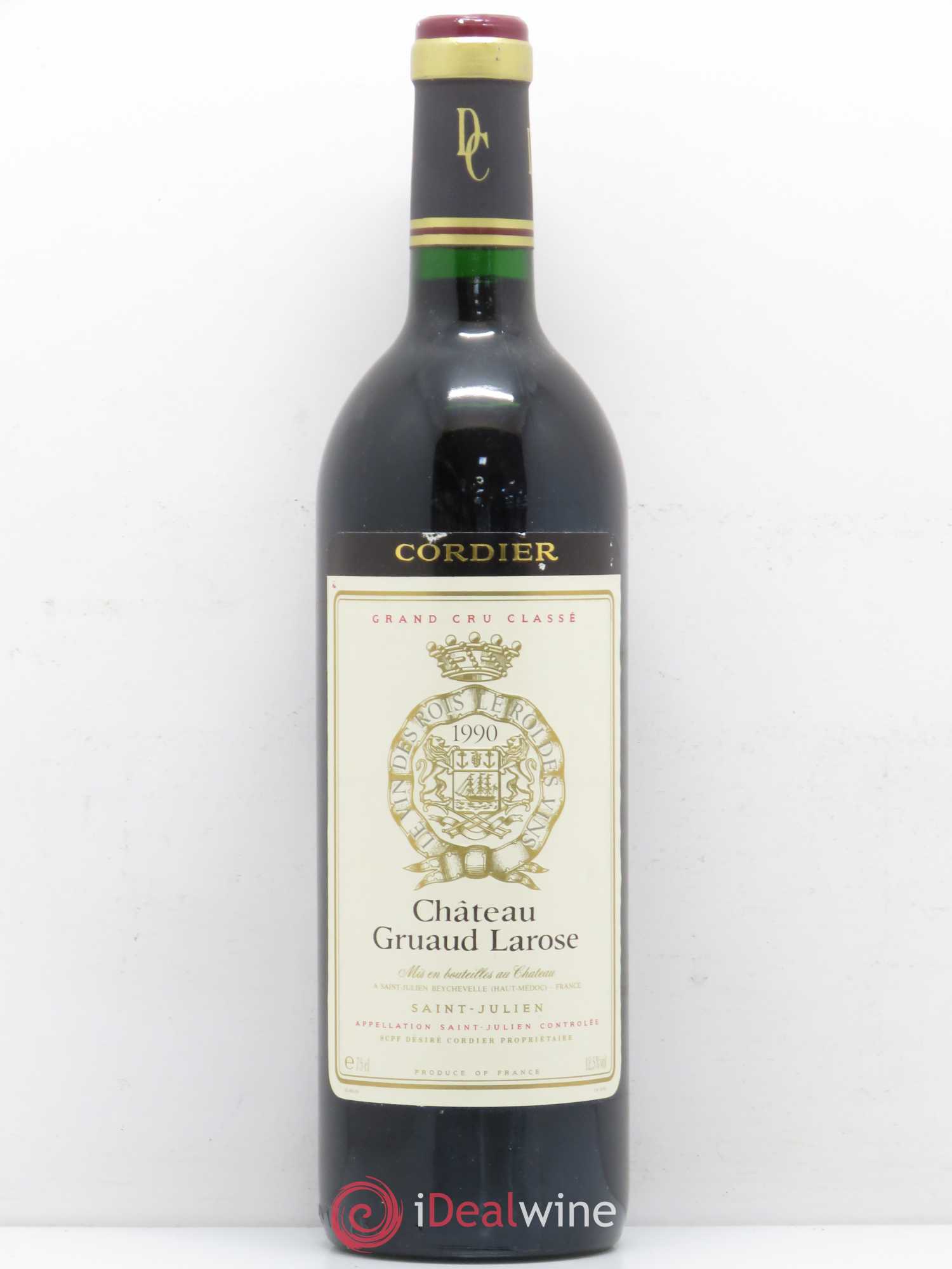 Château Gruaud Larose 2ème Grand Cru Classé 1990 - Lot de 1 bouteille - 0