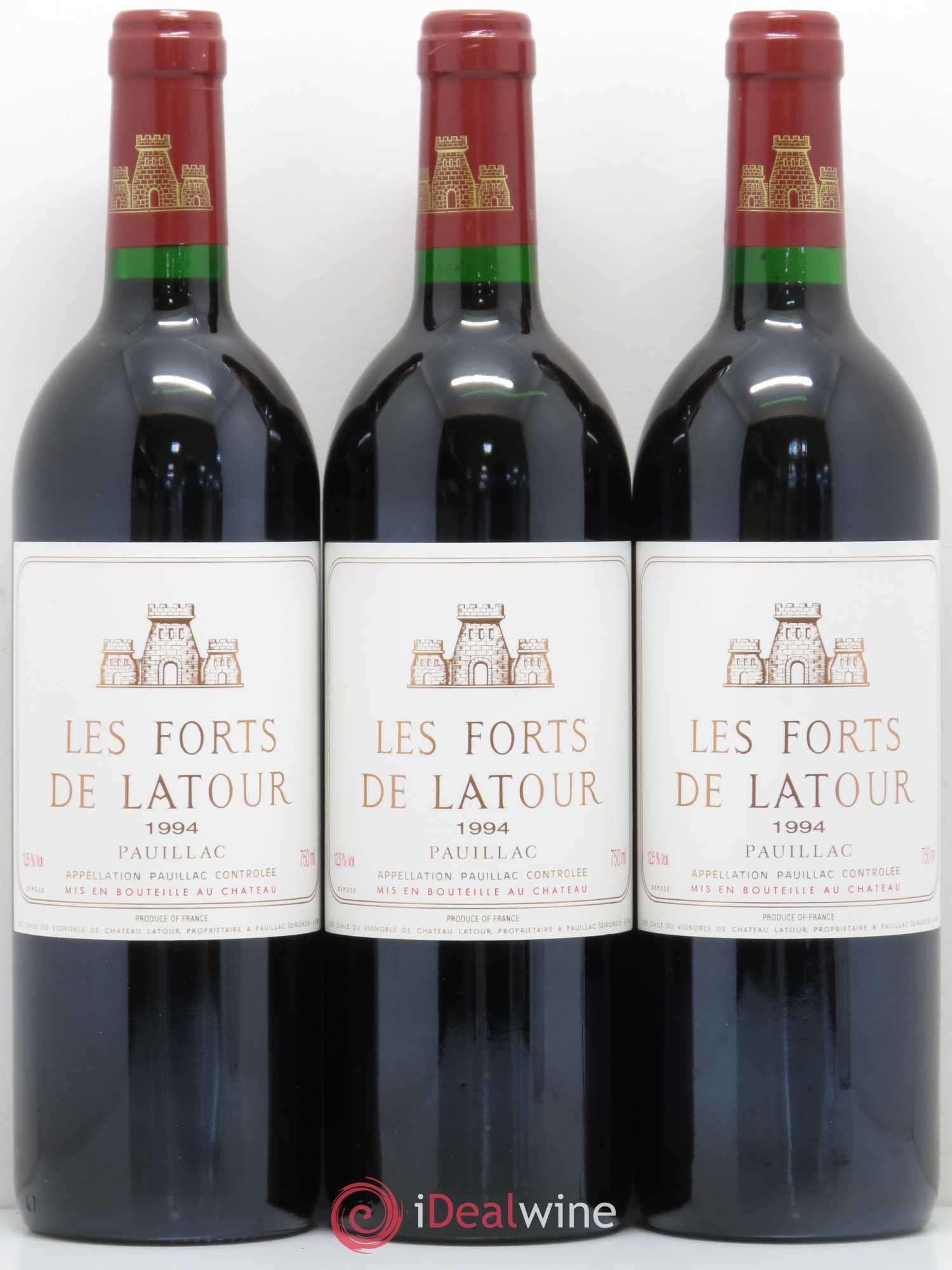 Les Forts de Latour Second Vin 1994 - Lot de 3 bouteilles - 0