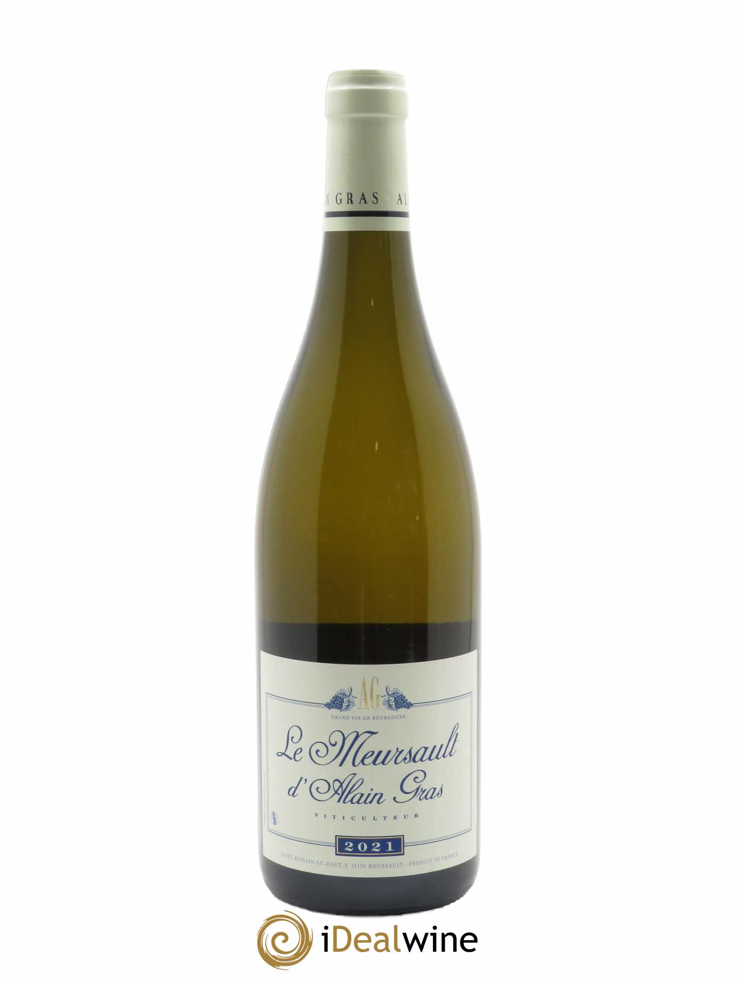 Meursault Les Tillets Alain Gras 2021 - Lot de 1 bouteille - 0
