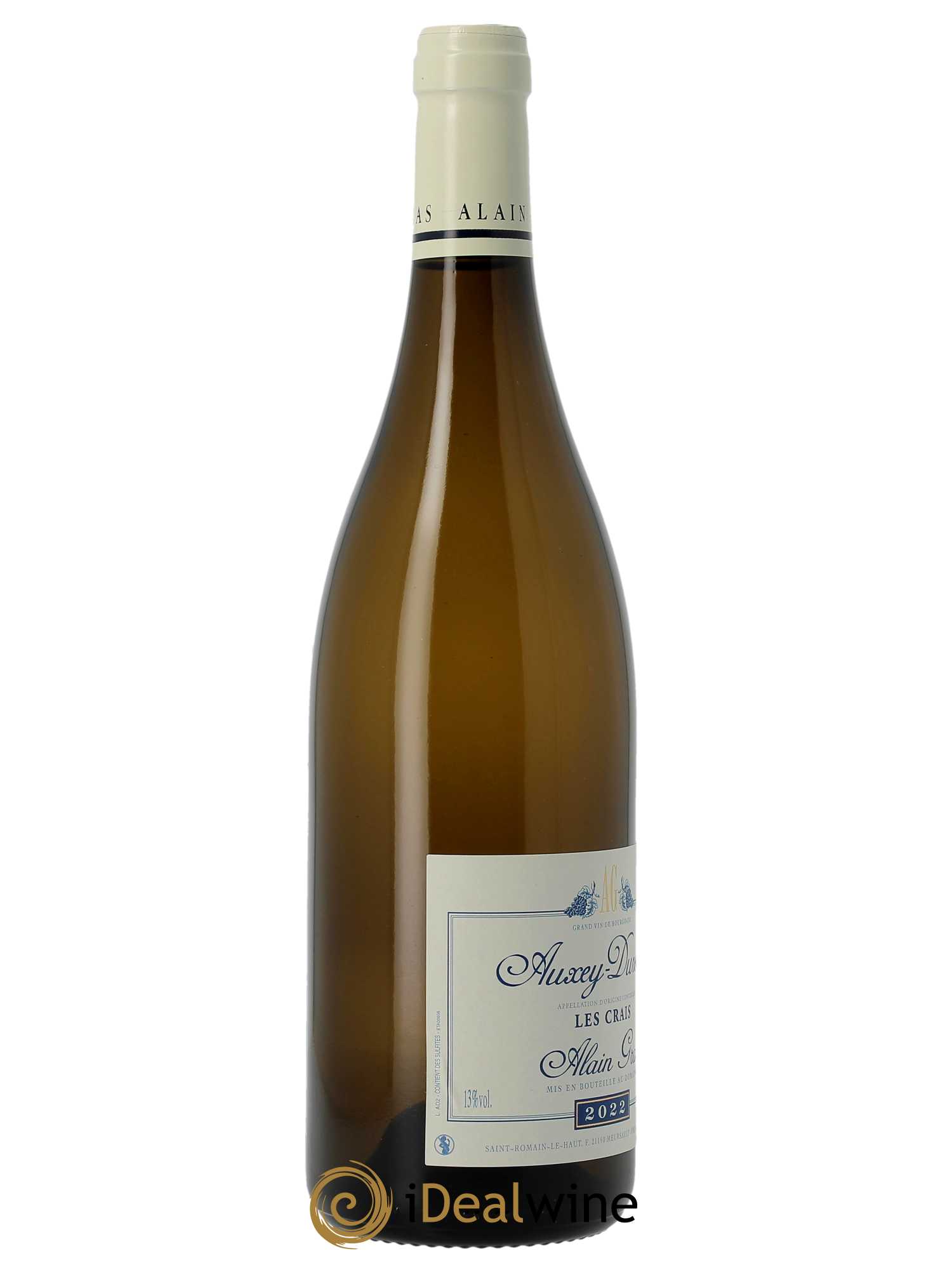Auxey-Duresses Les Crais Alain Gras 2022 - Lot of 1 bottle - 2