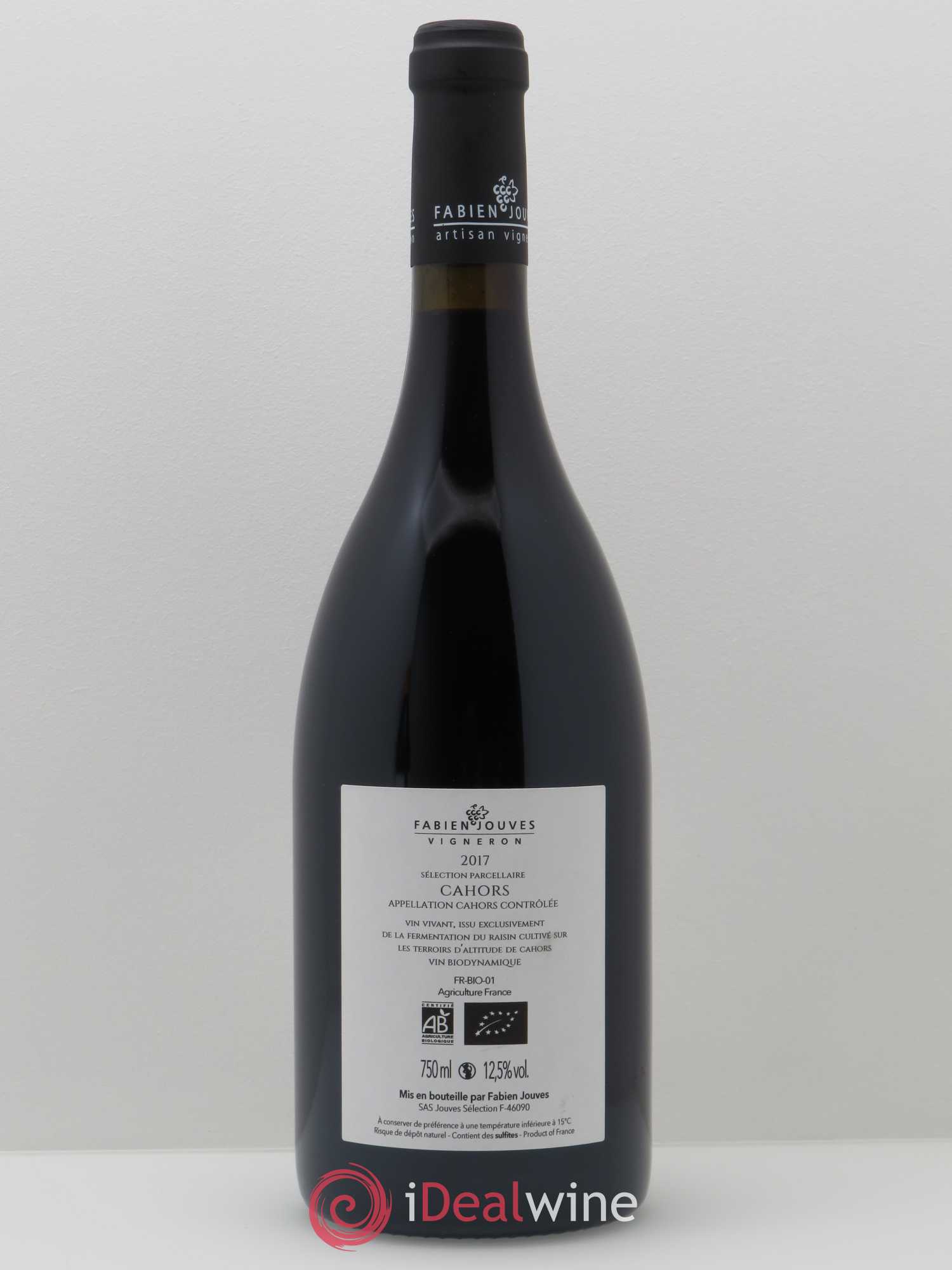 Cahors Mas Del Périé Amphore Fabien Jouves 2017 - Lot de 1 bouteille - 1