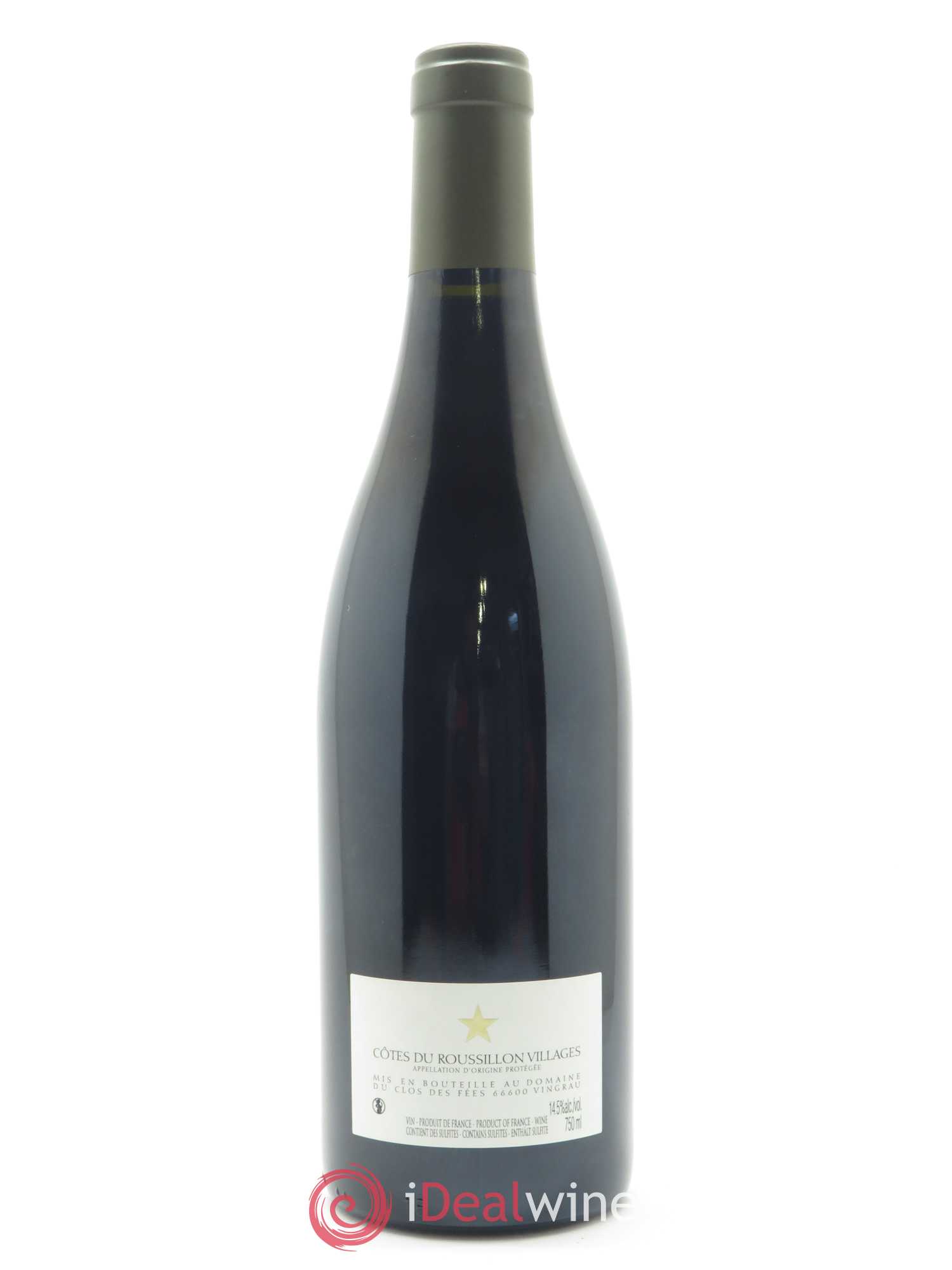 Côtes du Roussillon Villages Clos des Fées Vieilles vignes Hervé Bizeul 2017 - Lot de 1 bouteille - 1
