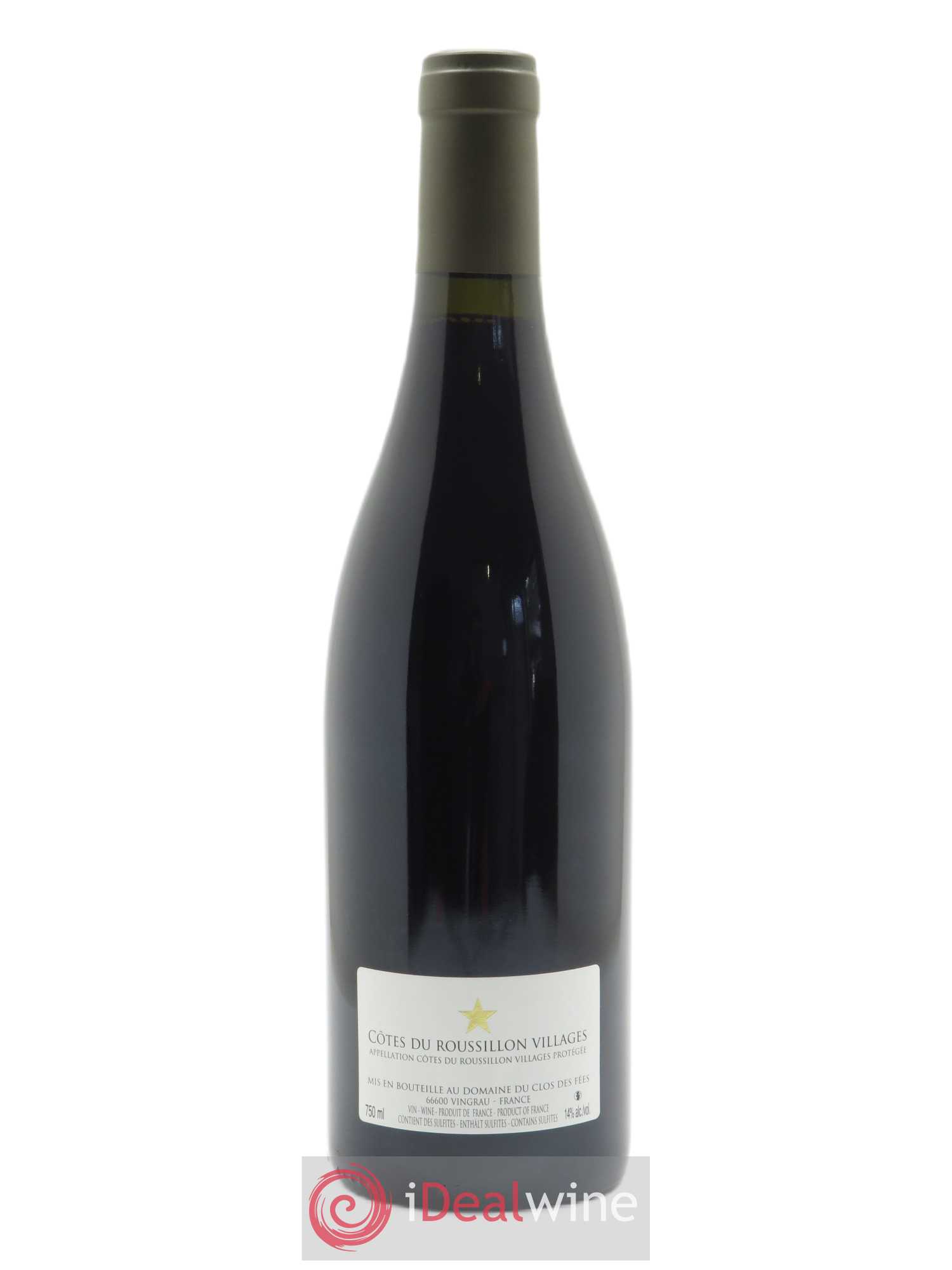 Côtes du Roussillon Villages Clos des Fées Vieilles vignes Hervé Bizeul 2018 - Lot de 1 bouteille - 1