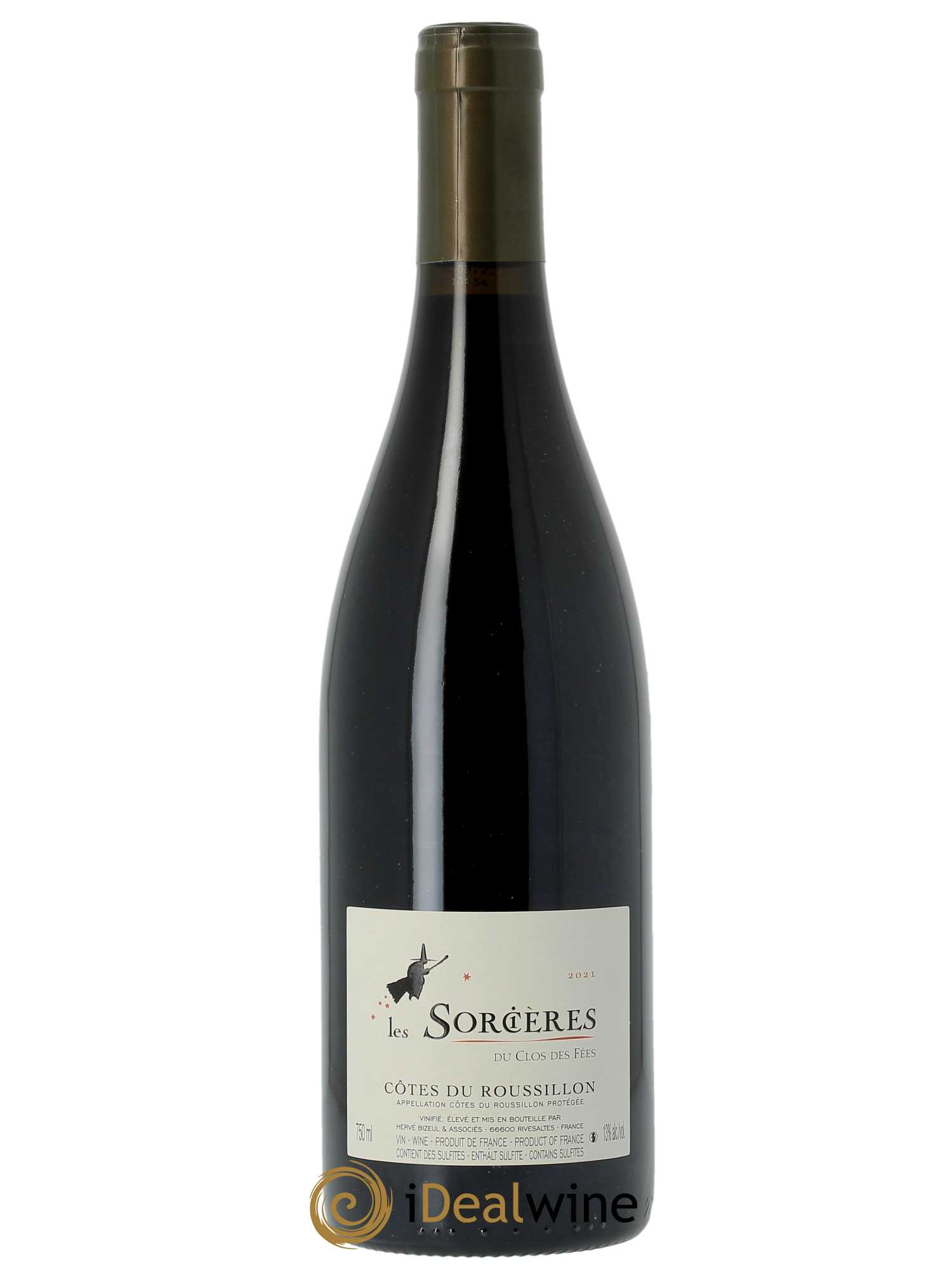 Côtes du Roussillon Clos des Fées Les Sorcières Hervé Bizeul 2021 - Lot de 1 bouteille - 0