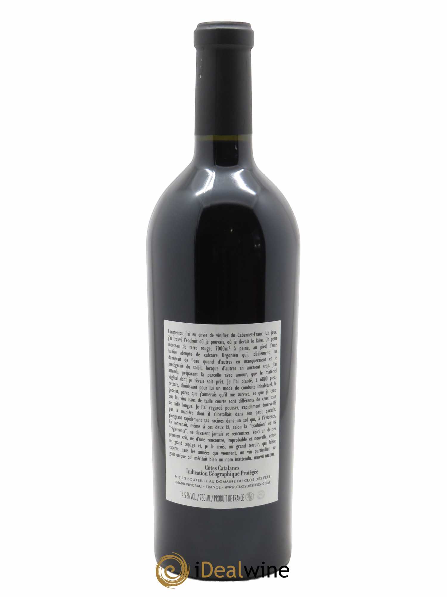 IGP Côtes Catalanes (anciennement IGP Pyrénées Orientales) Clos des Fées Un faune avec son Fifre Hervé Bizeul (OWC if 6 bt) 2018 - Lot of 1 bottle - 1