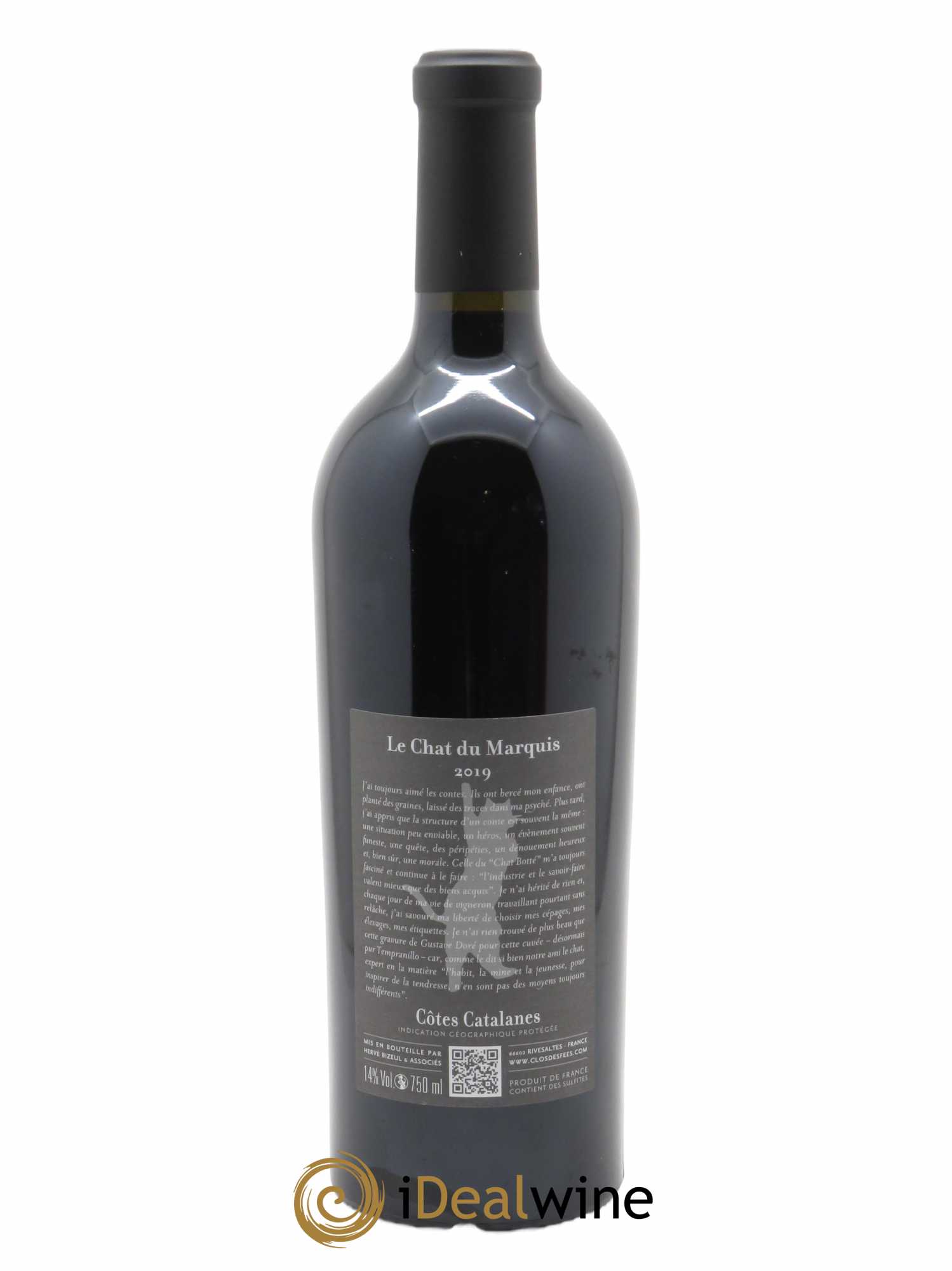 IGP Côtes Catalanes Clos des Fées Le Chat du Marquis Hervé Bizeul 2019 - Lot of 1 bottle - 2