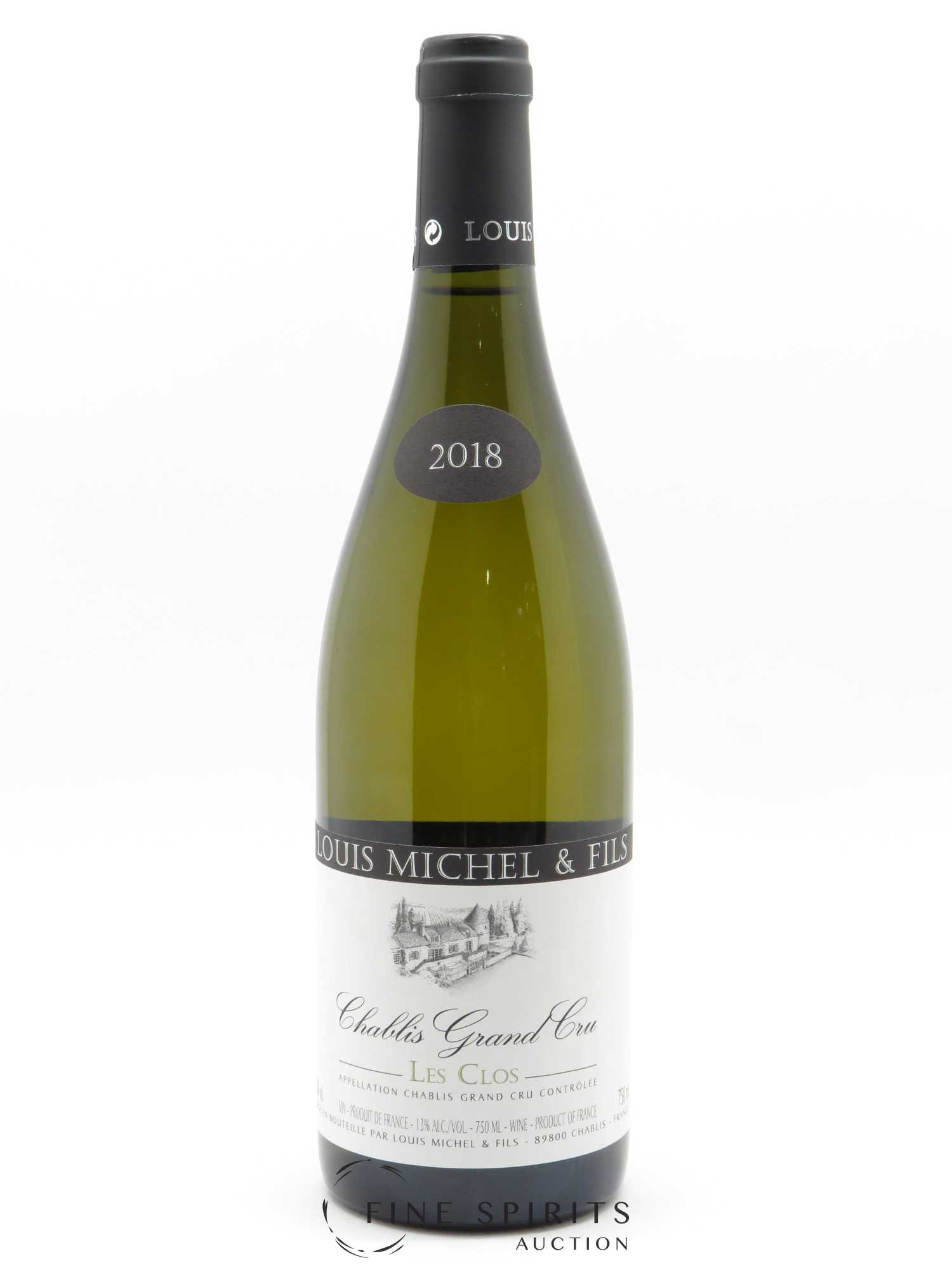 Chablis Grand Cru Les Clos Louis Michel et Fils 2018 - Lot de 1 bouteille - 0