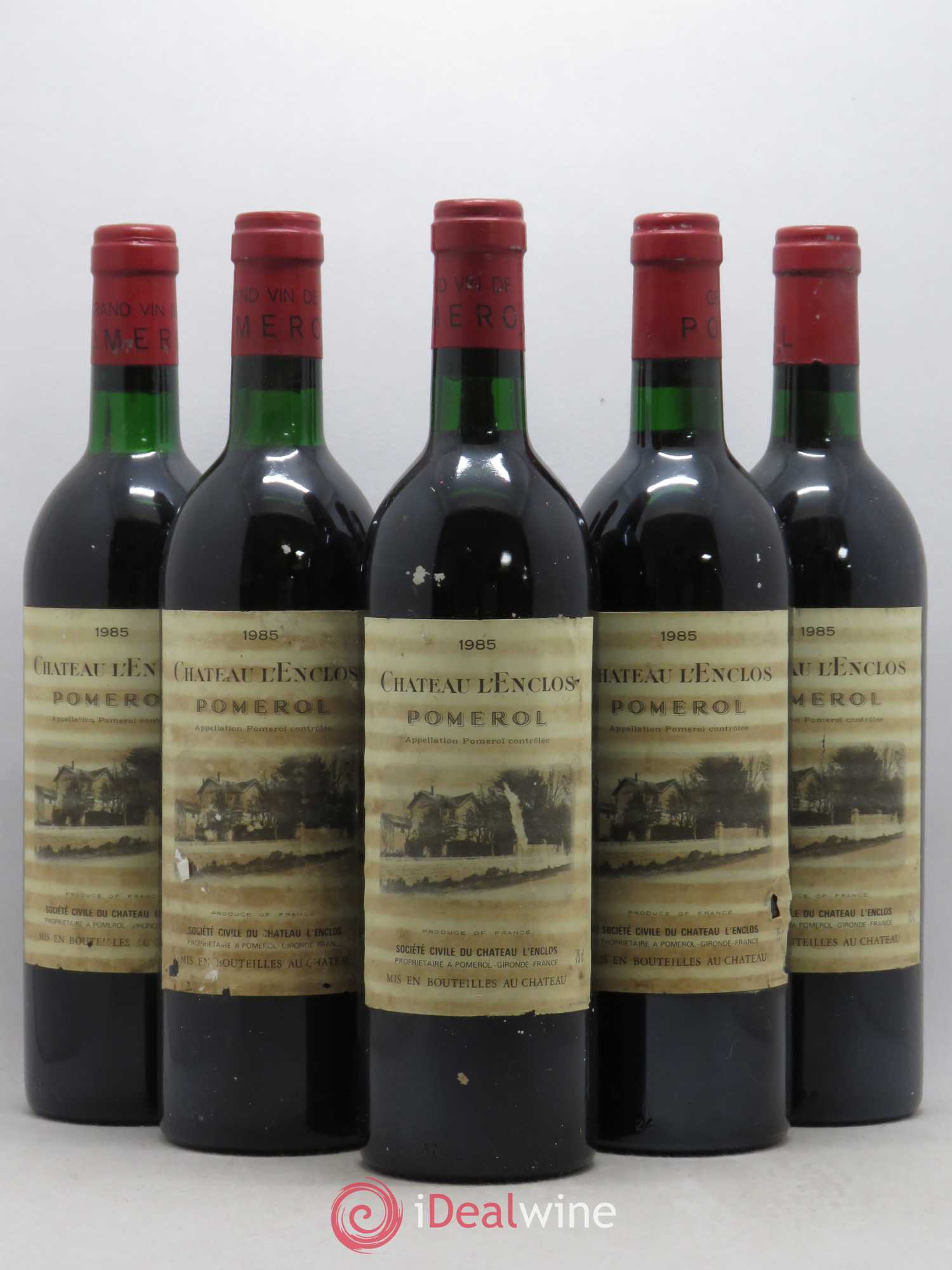 Château l' Enclos 1985 - Lot de 5 bouteilles - 0