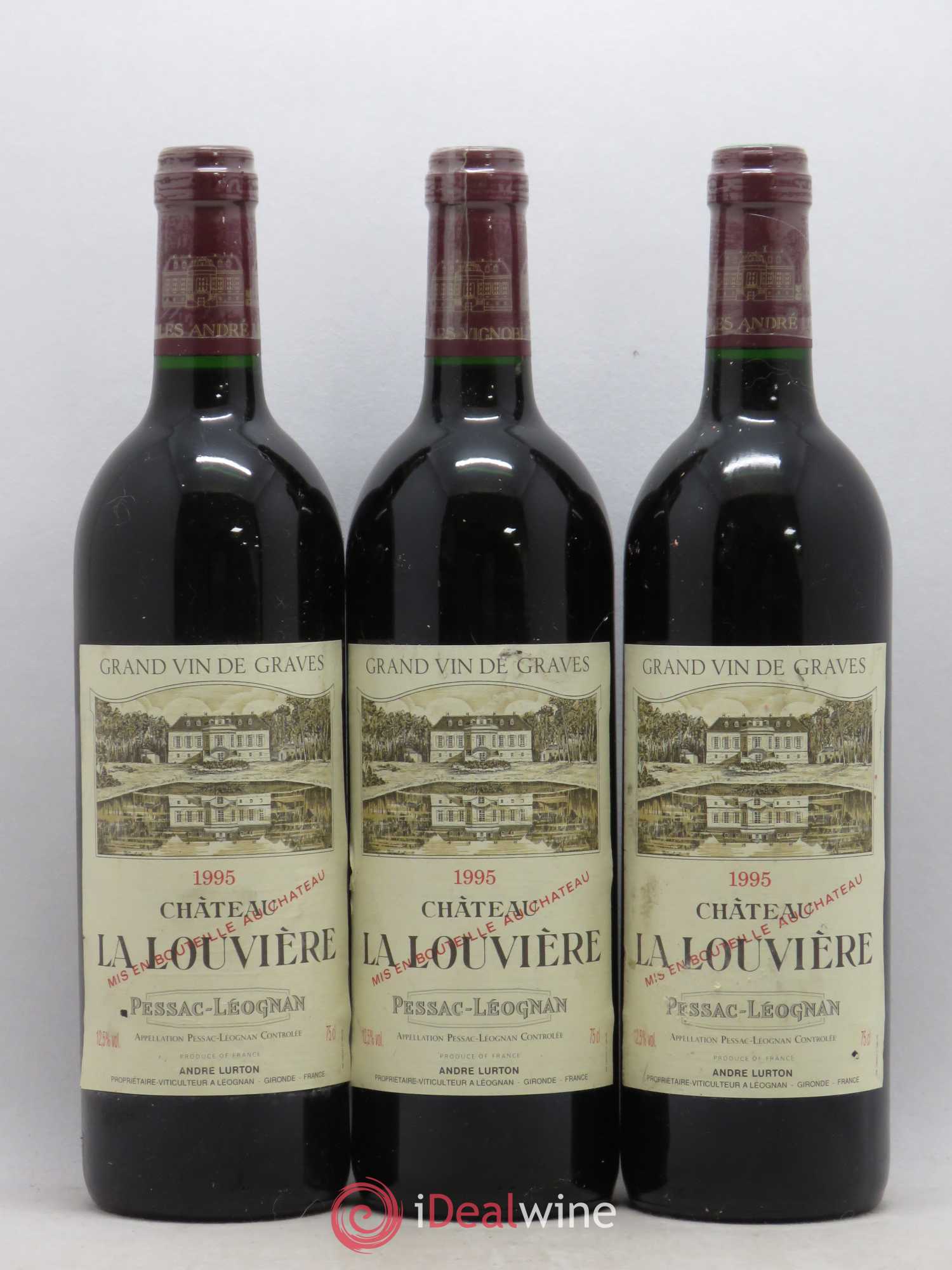 Château la Louvière 1995 - Lot de 5 bouteilles - 1