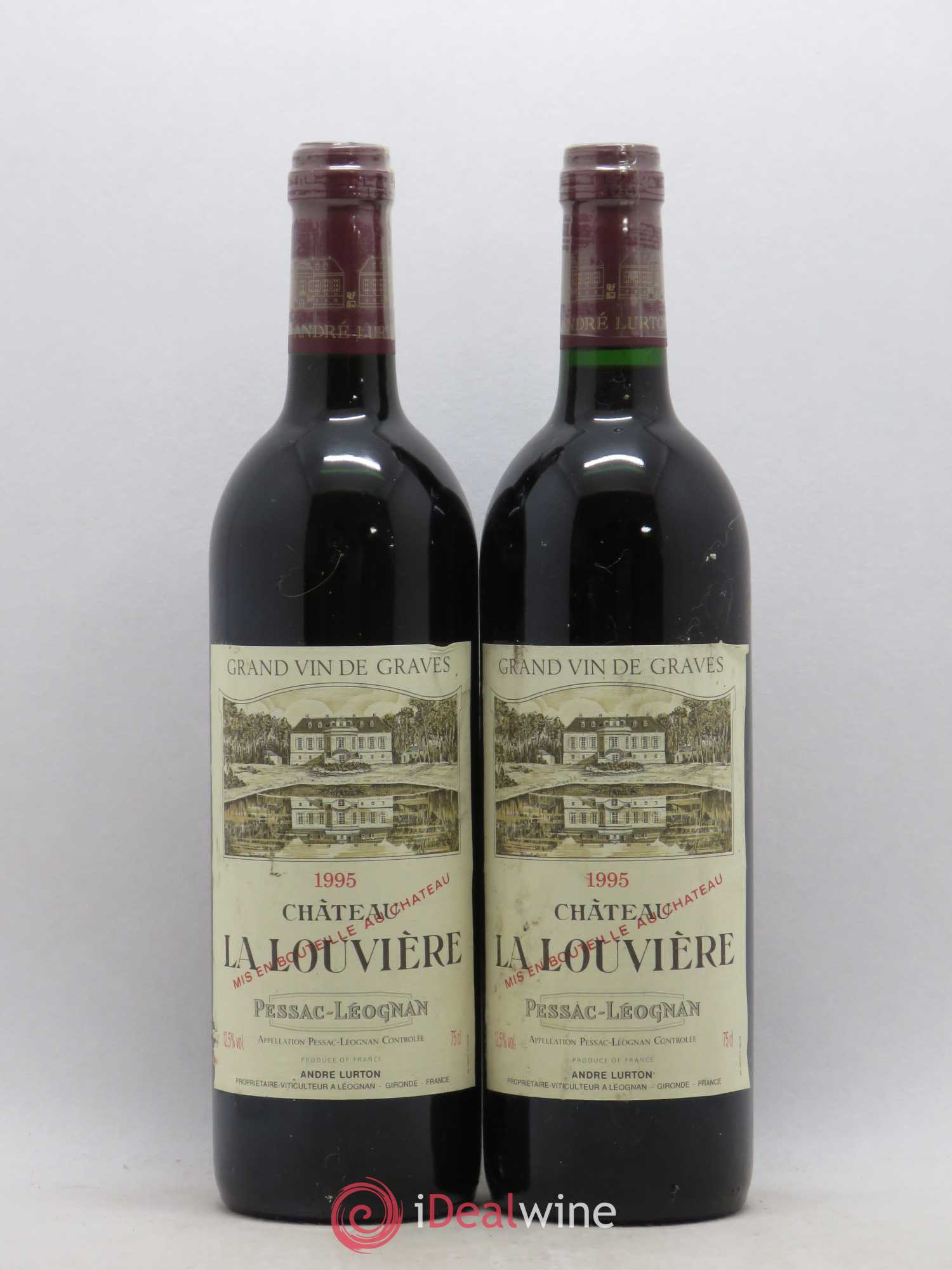 Château la Louvière 1995 - Lot de 5 bouteilles - 2