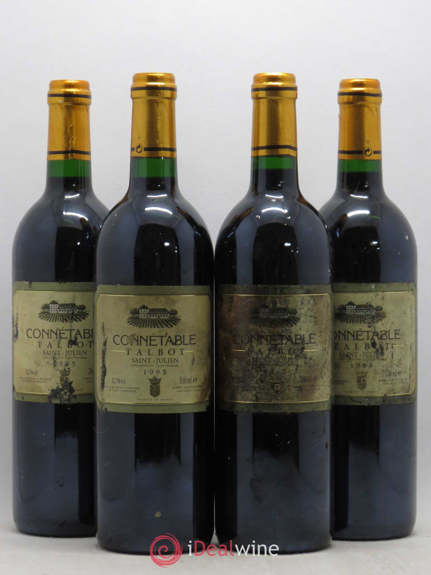 Connétable de Talbot Second Vin 1995 - Lot de 4 bouteilles - 0