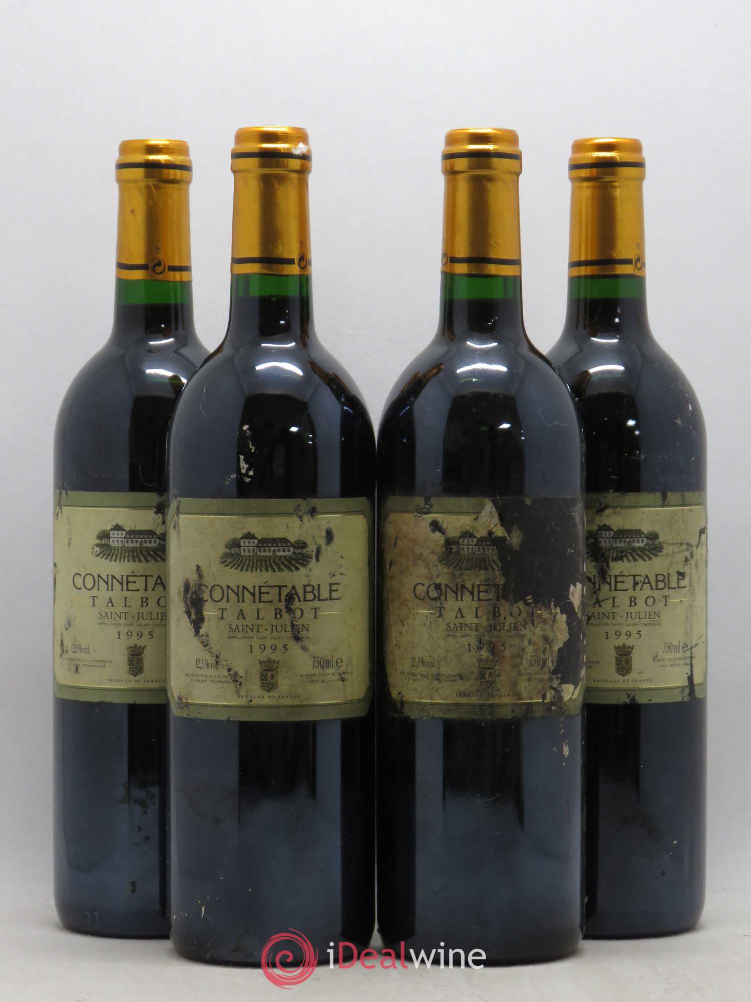 Connétable de Talbot Second Vin 1995 - Lot de 4 bouteilles - 0
