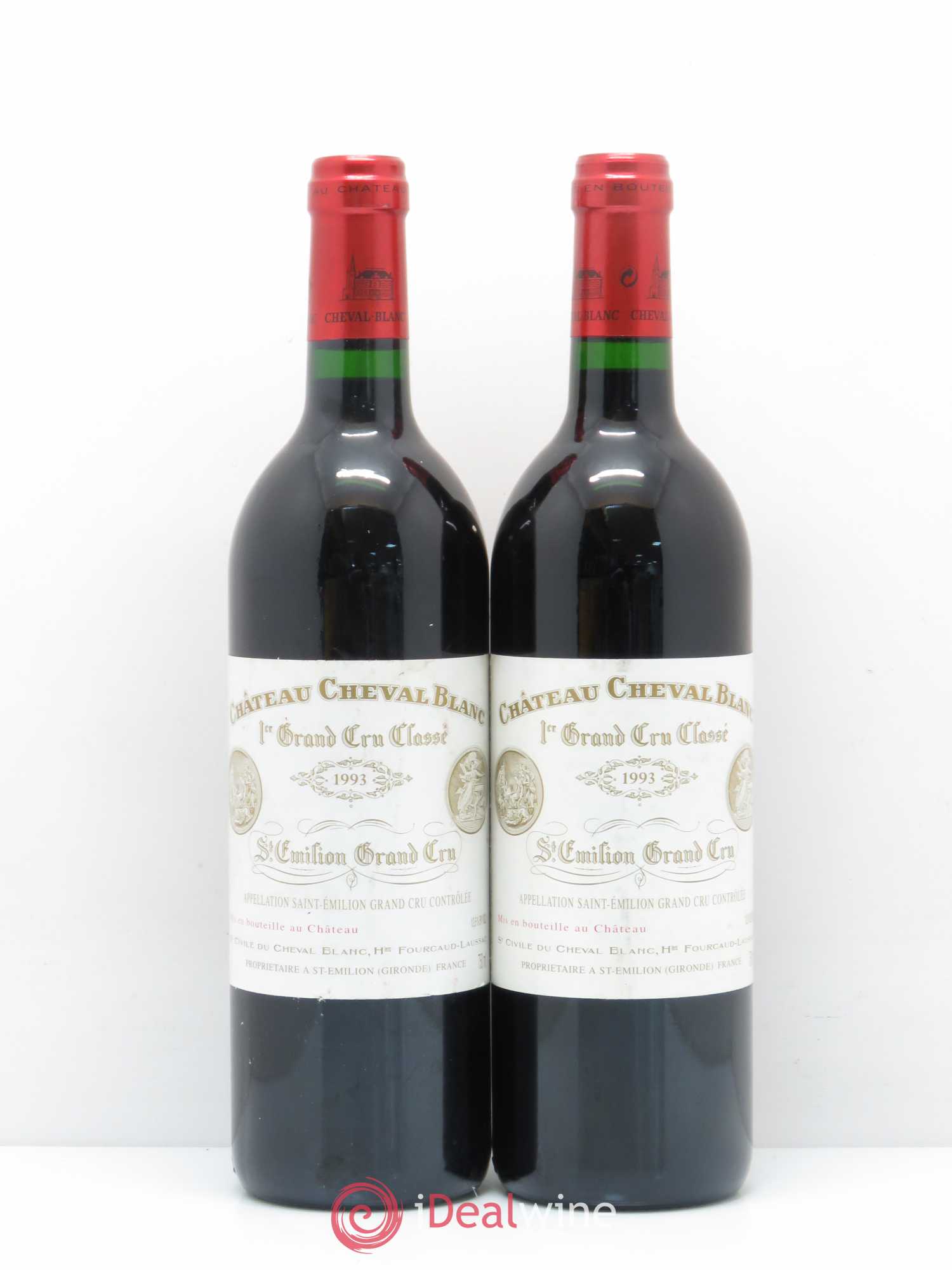 Château Cheval Blanc 1er Grand Cru Classé A 1993 - Lot de 2 bouteilles - 0