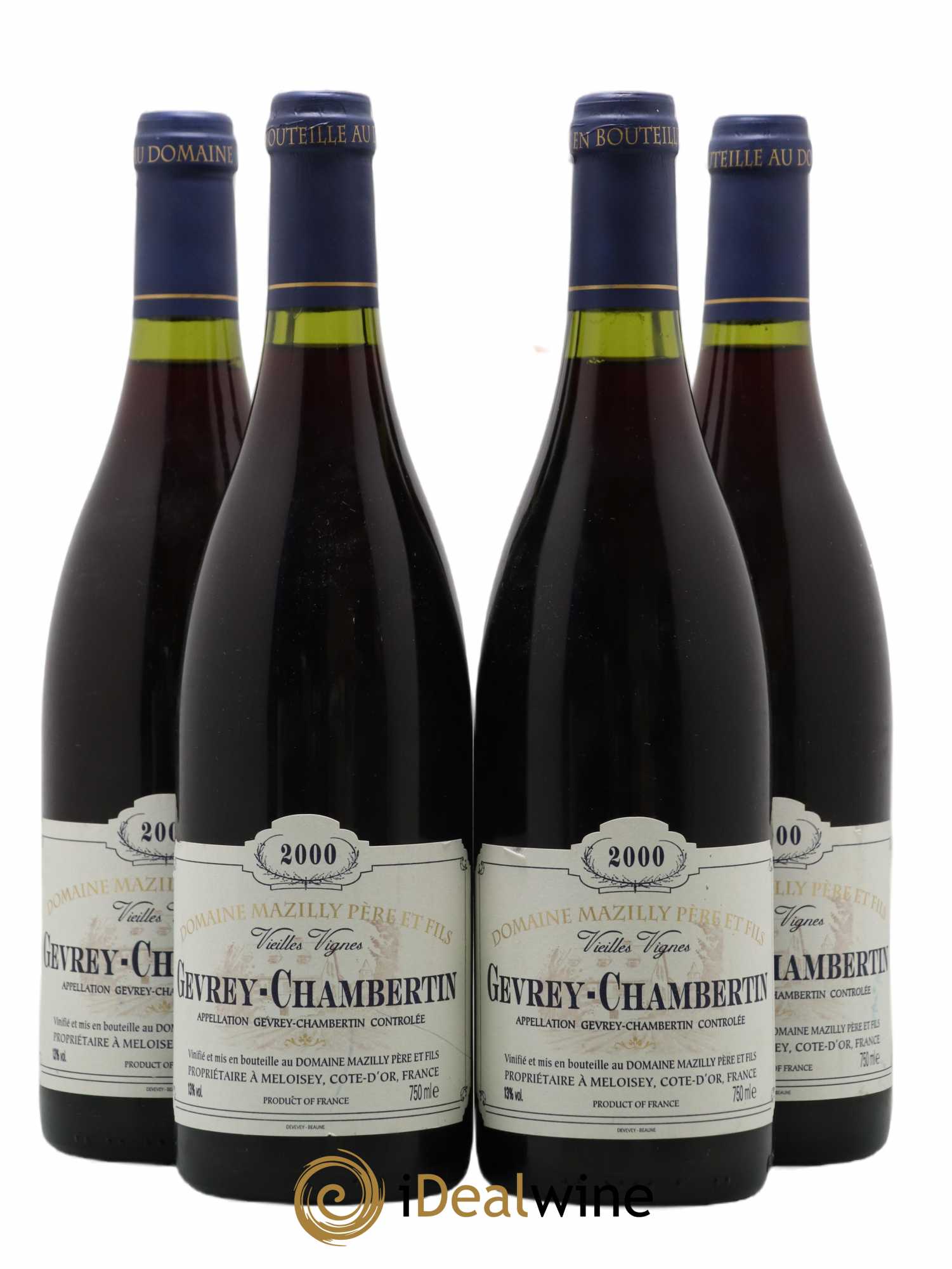 Gevrey-Chambertin Vieilles Vignes Domaine Mazilly Pere & Fils 2000 - Posten von 4 Flaschen - 0