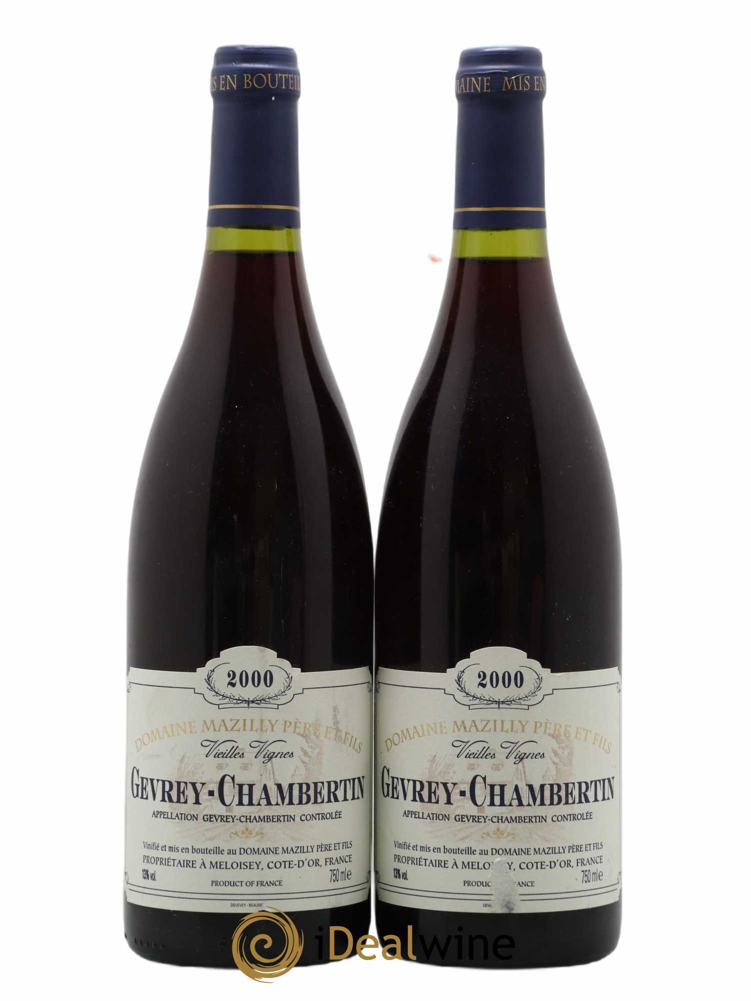 Gevrey-Chambertin Vieilles Vignes Domaine Mazilly Pere & Fils 2000 - Posten von 2 Flaschen - 0