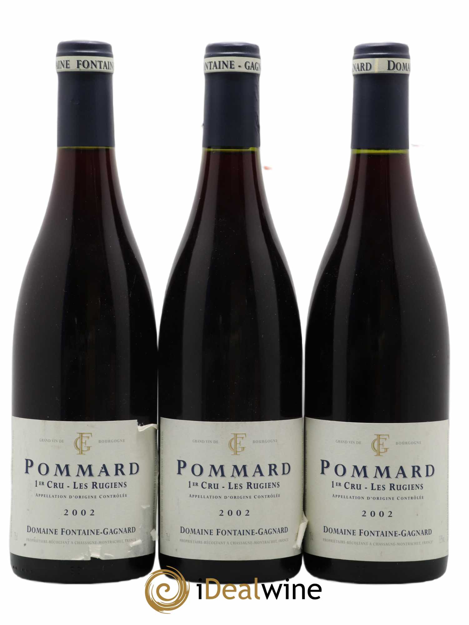 Pommard 1er Cru Les Rugiens Domaine Fontaine Gagnard 2002 - Posten von 3 Flaschen - 0