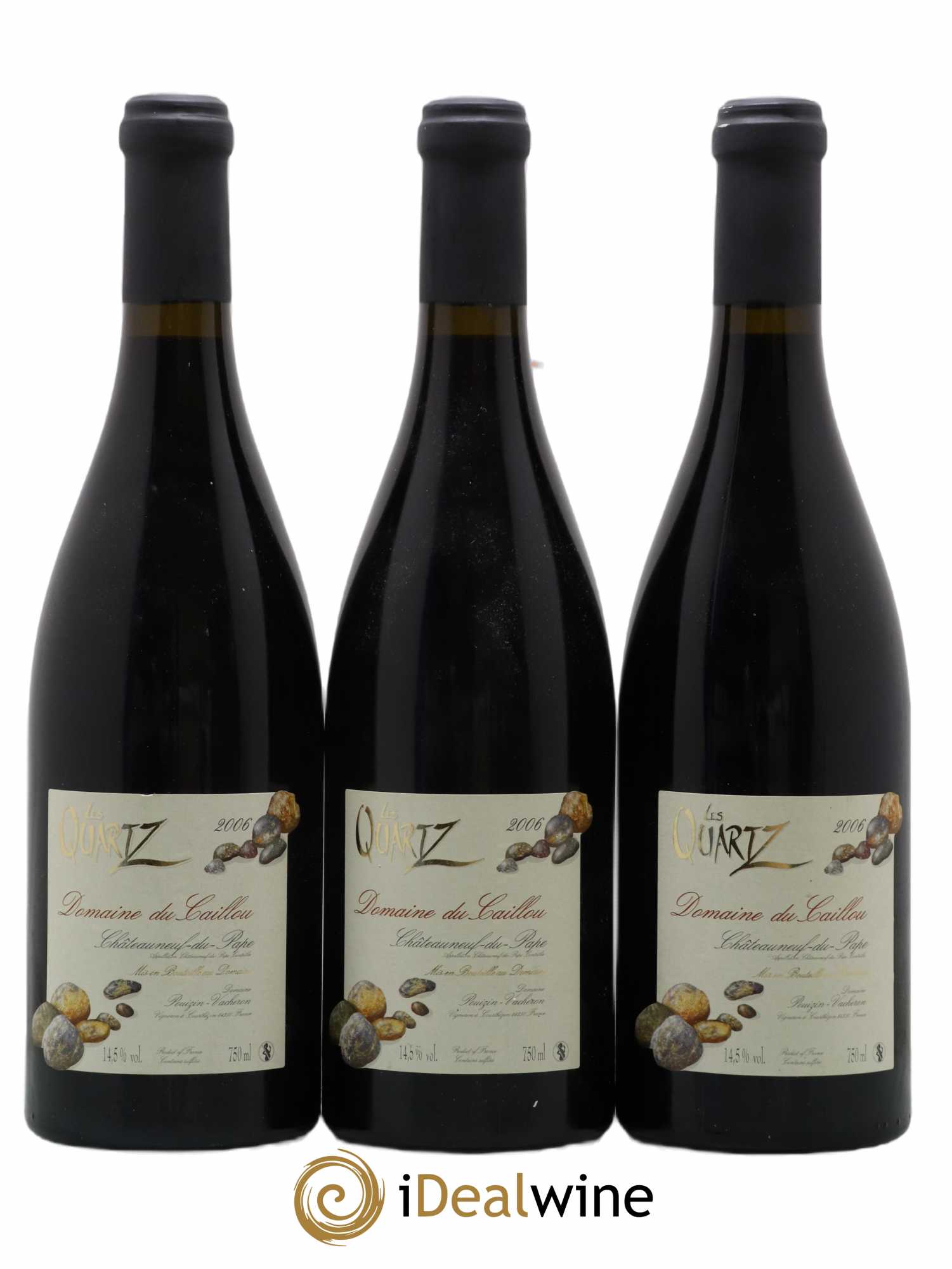 Châteauneuf-du-Pape Les Quartz Clos du Caillou 2006 - Lot de 3 bouteilles - 0