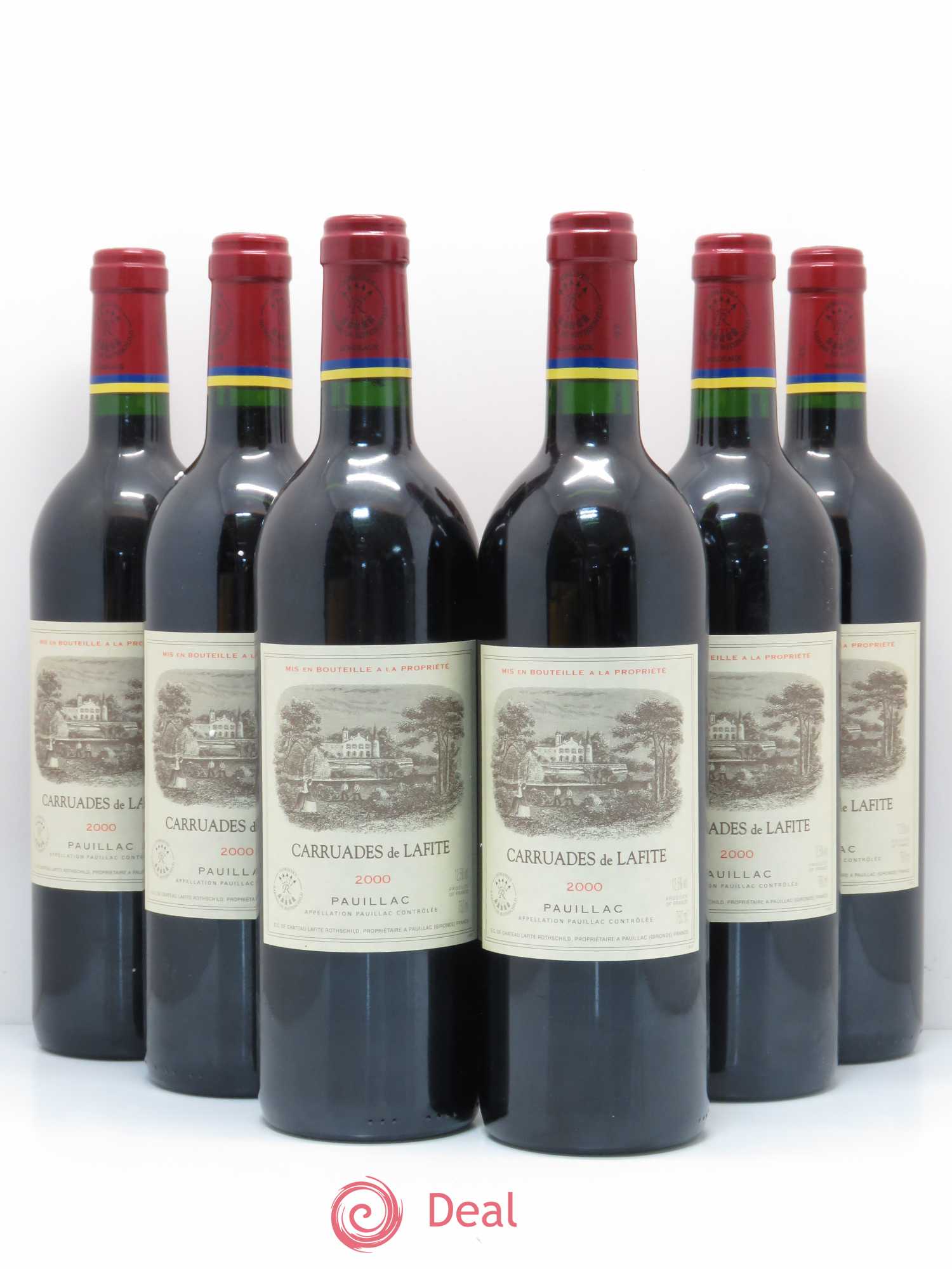 Carruades de Lafite Rothschild Second Vin 2000 - Lot de 6 bouteilles - 0