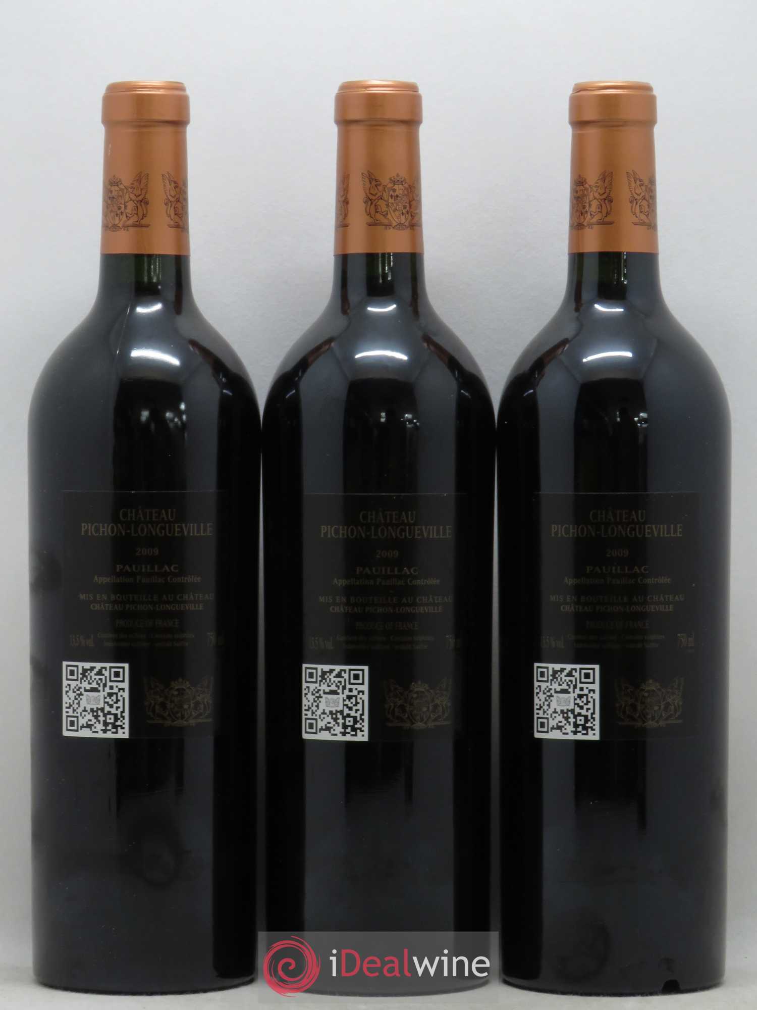 Pichon Longueville Baron 2ème Grand Cru Classé 2009 - Lot de 3 bouteilles - 1