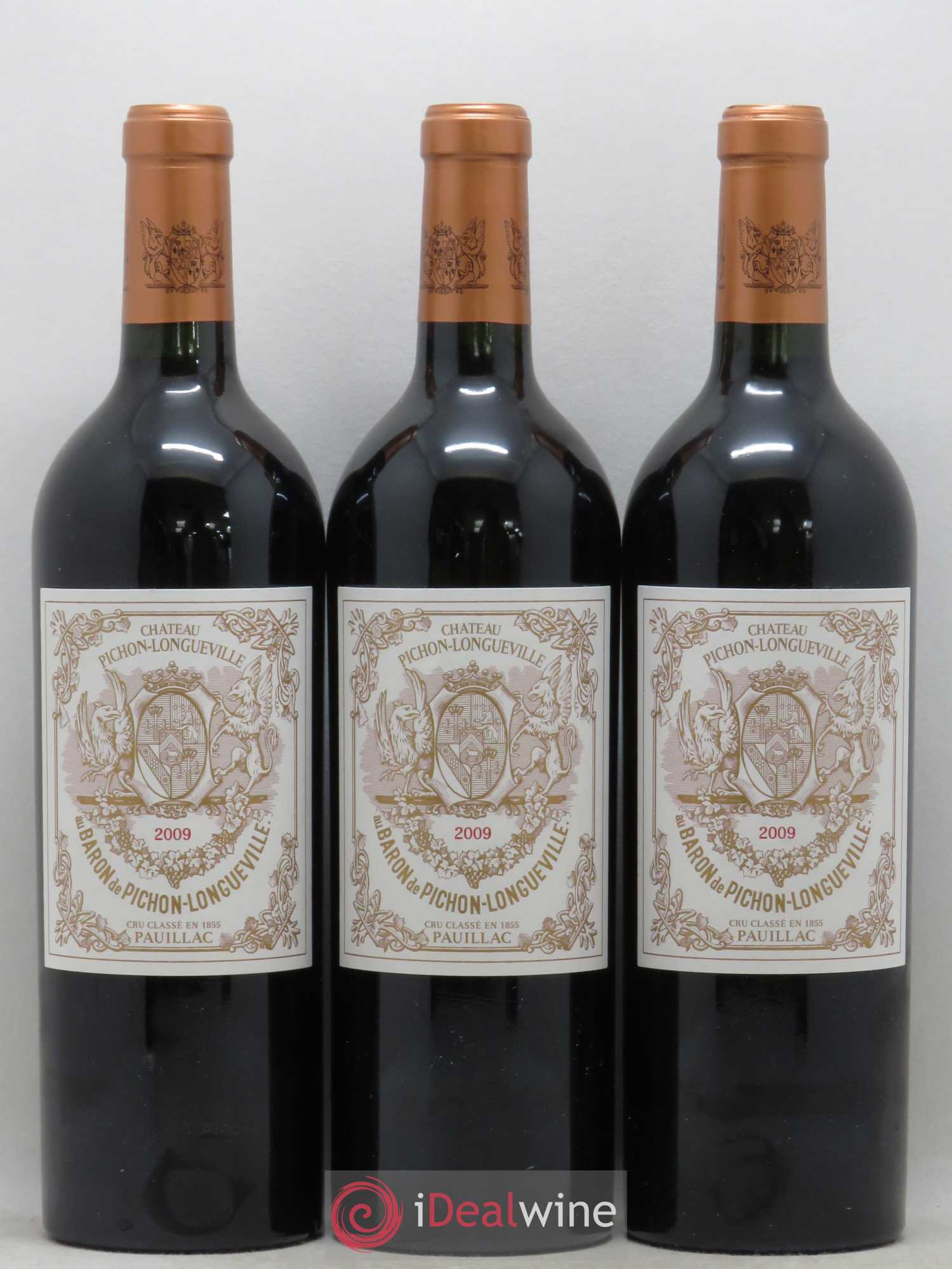 Pichon Longueville Baron 2ème Grand Cru Classé 2009 - Lot de 3 bouteilles - 0