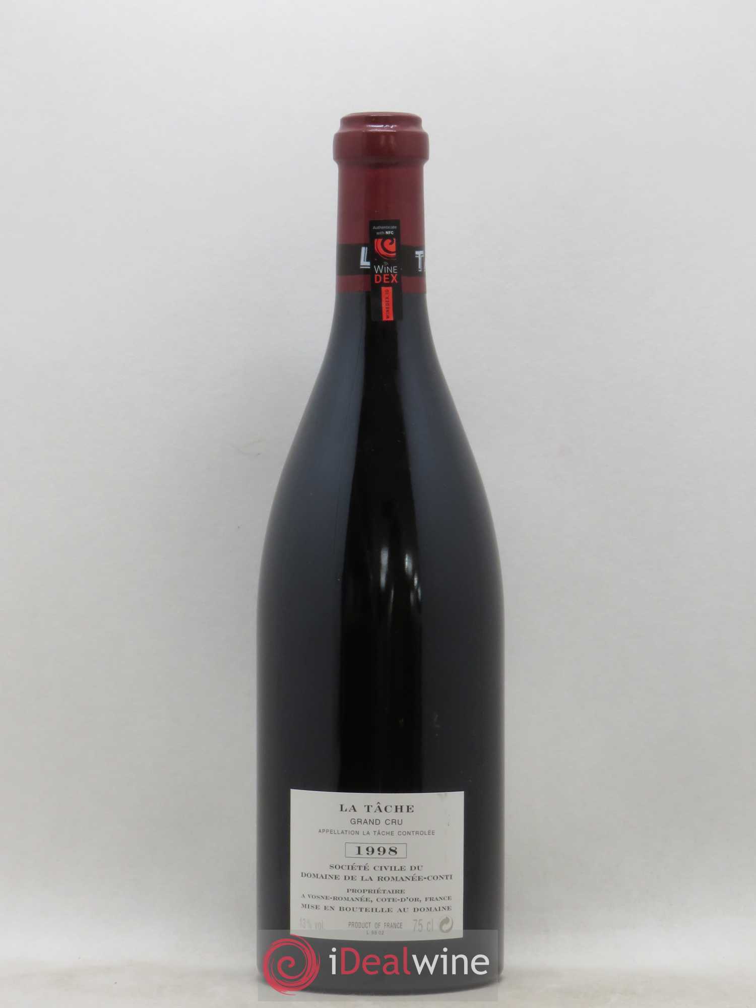 La Tâche Grand Cru Domaine de la Romanée-Conti 1998 - Lot de 1 bouteille - 1