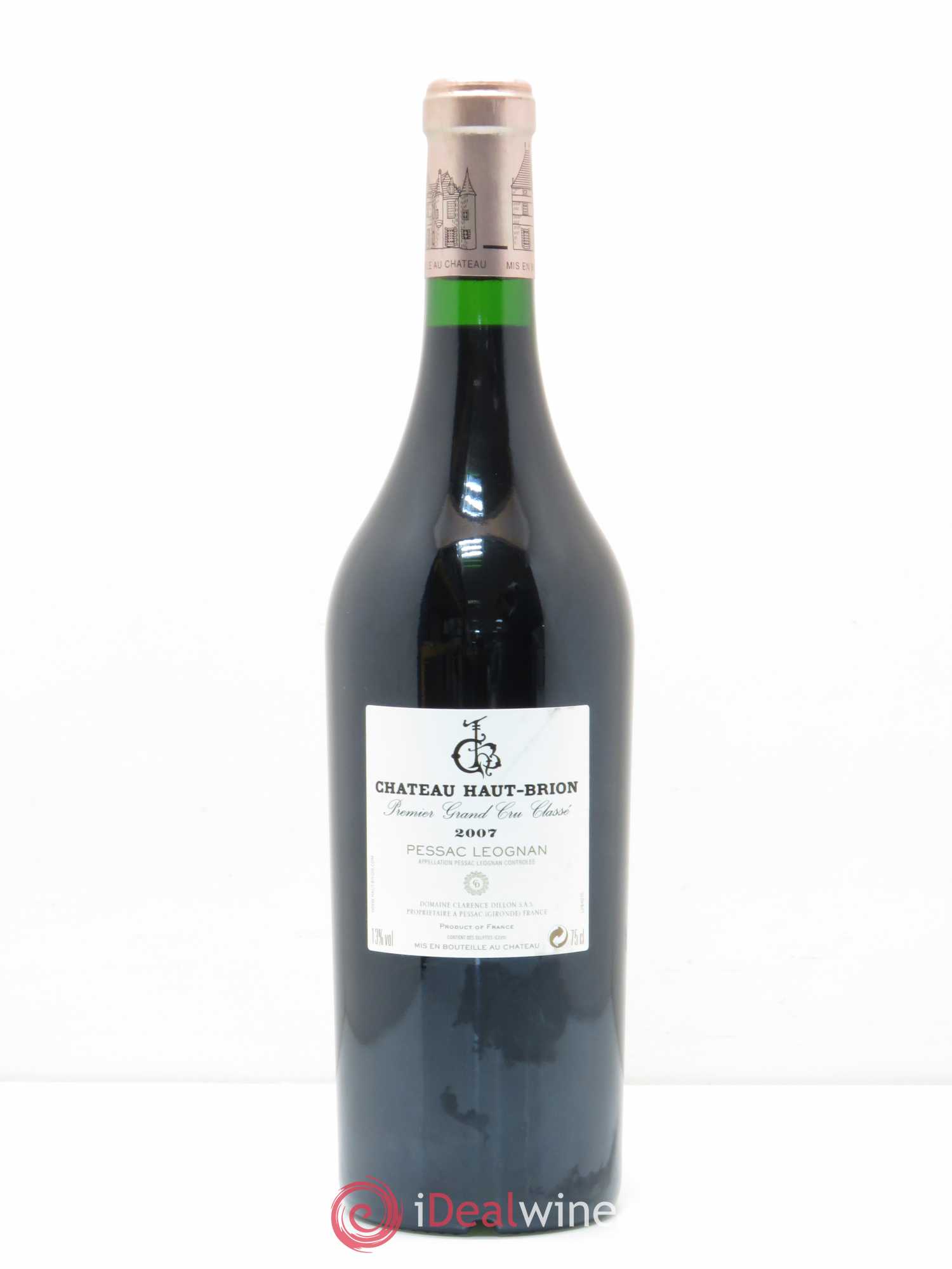 Château Haut Brion 1er Grand Cru Classé 2007 - Lot de 1 bouteille - 1