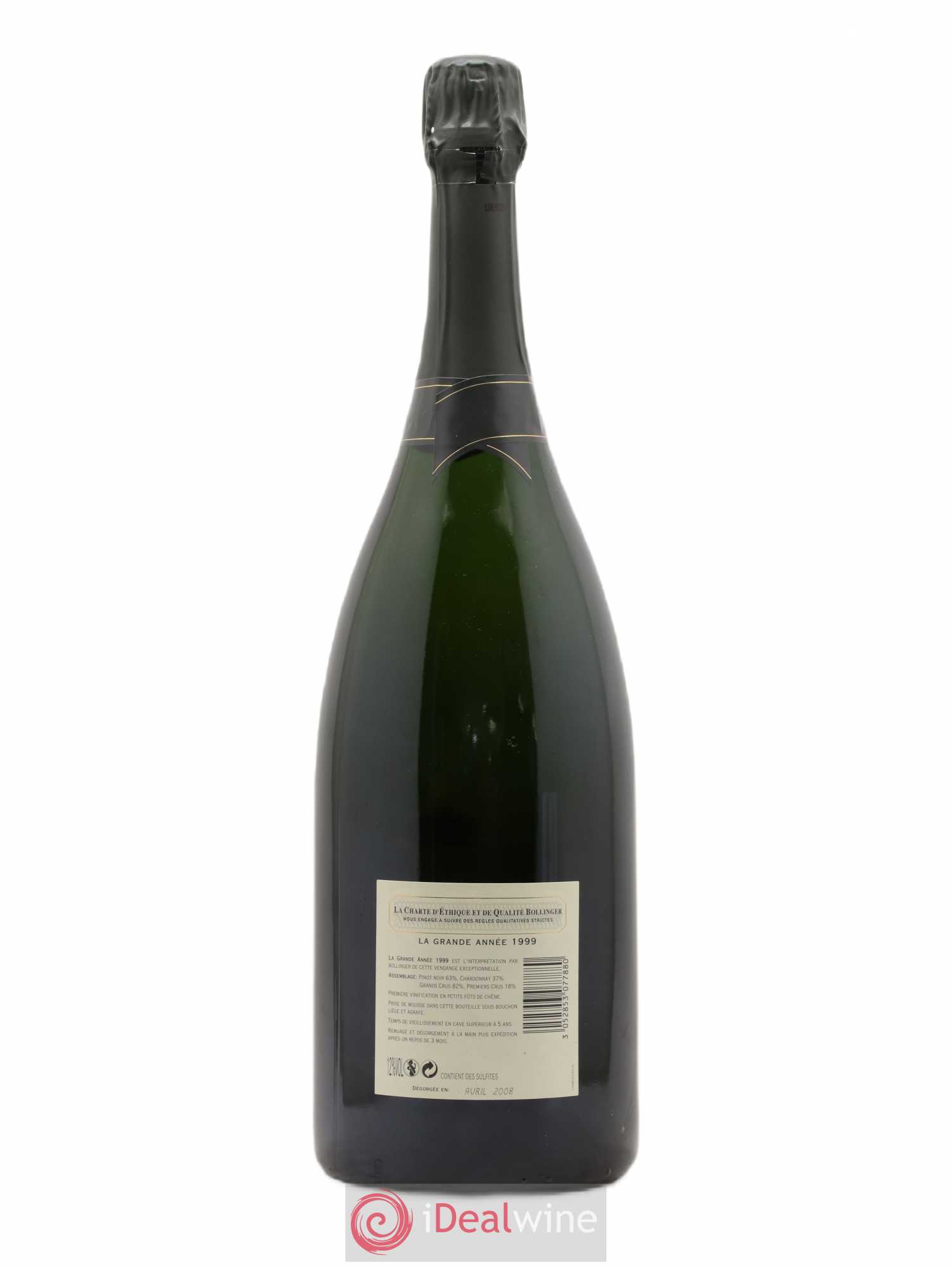 La Grande Année Brut Bollinger Brut 1999 - Lot de 1 magnum - 1