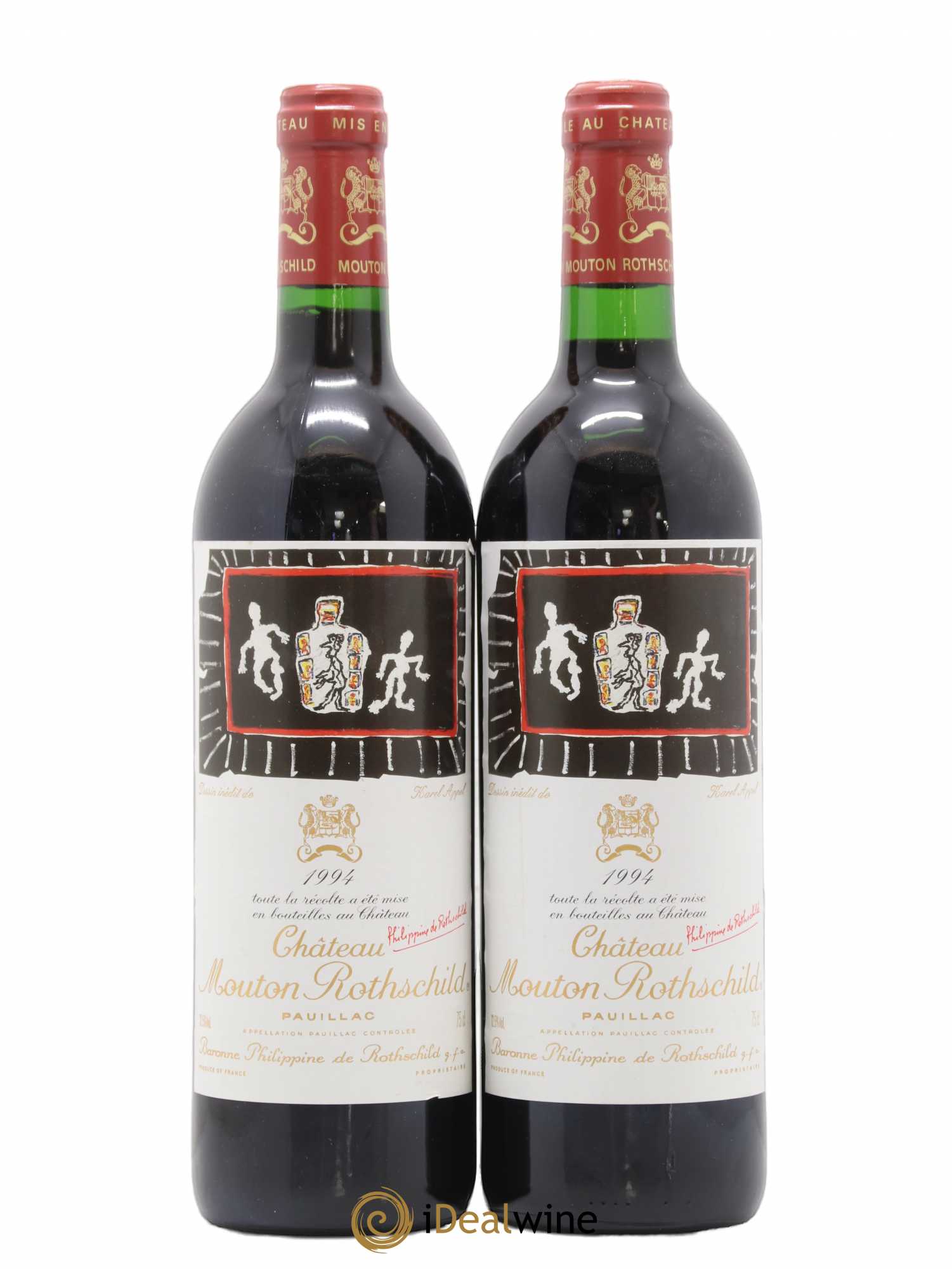 Château Mouton Rothschild 1er Grand Cru Classé 1994 - Lot de 2 bouteilles - 0