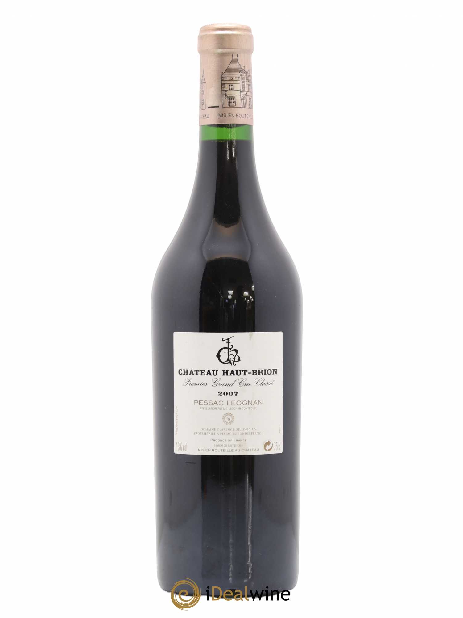 Château Haut Brion 1er Grand Cru Classé 2007 - Lot de 1 bouteille - 1