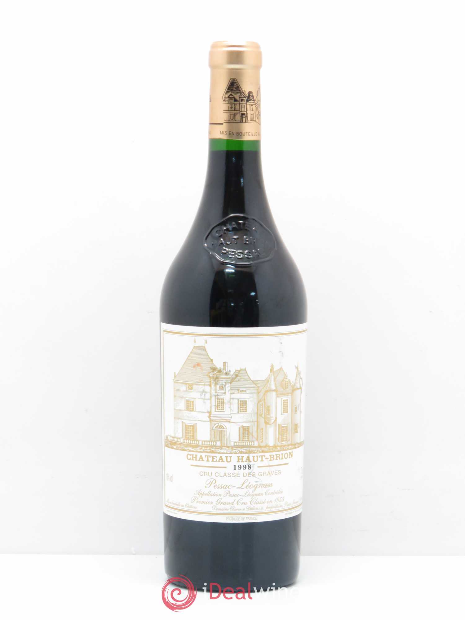 Château Haut Brion 1er Grand Cru Classé 1998 - Lot de 1 bouteille - 0