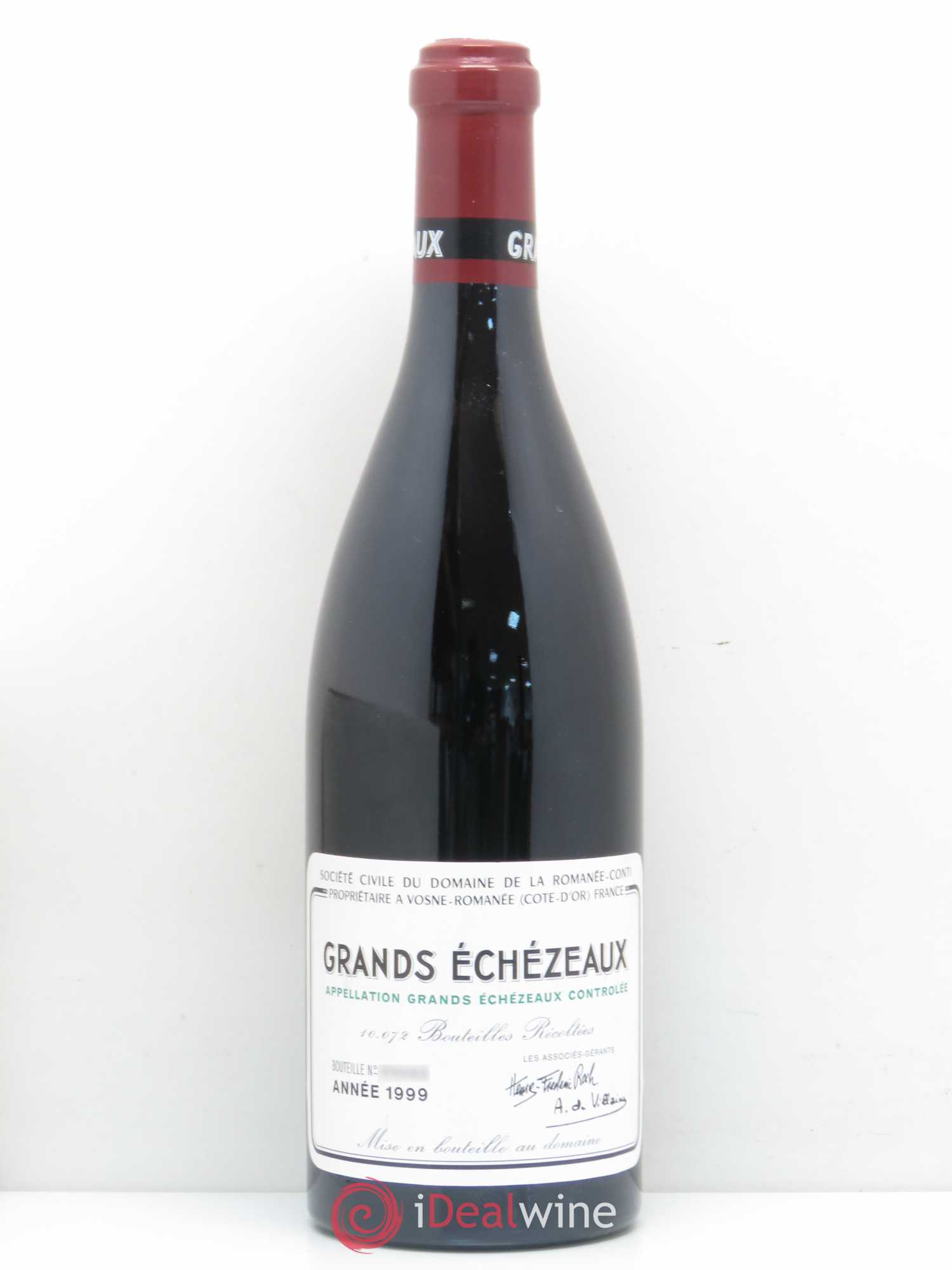 Grands-Echezeaux Grand Cru Domaine de la Romanée-Conti 1999 - Lot de 1 bouteille - 0