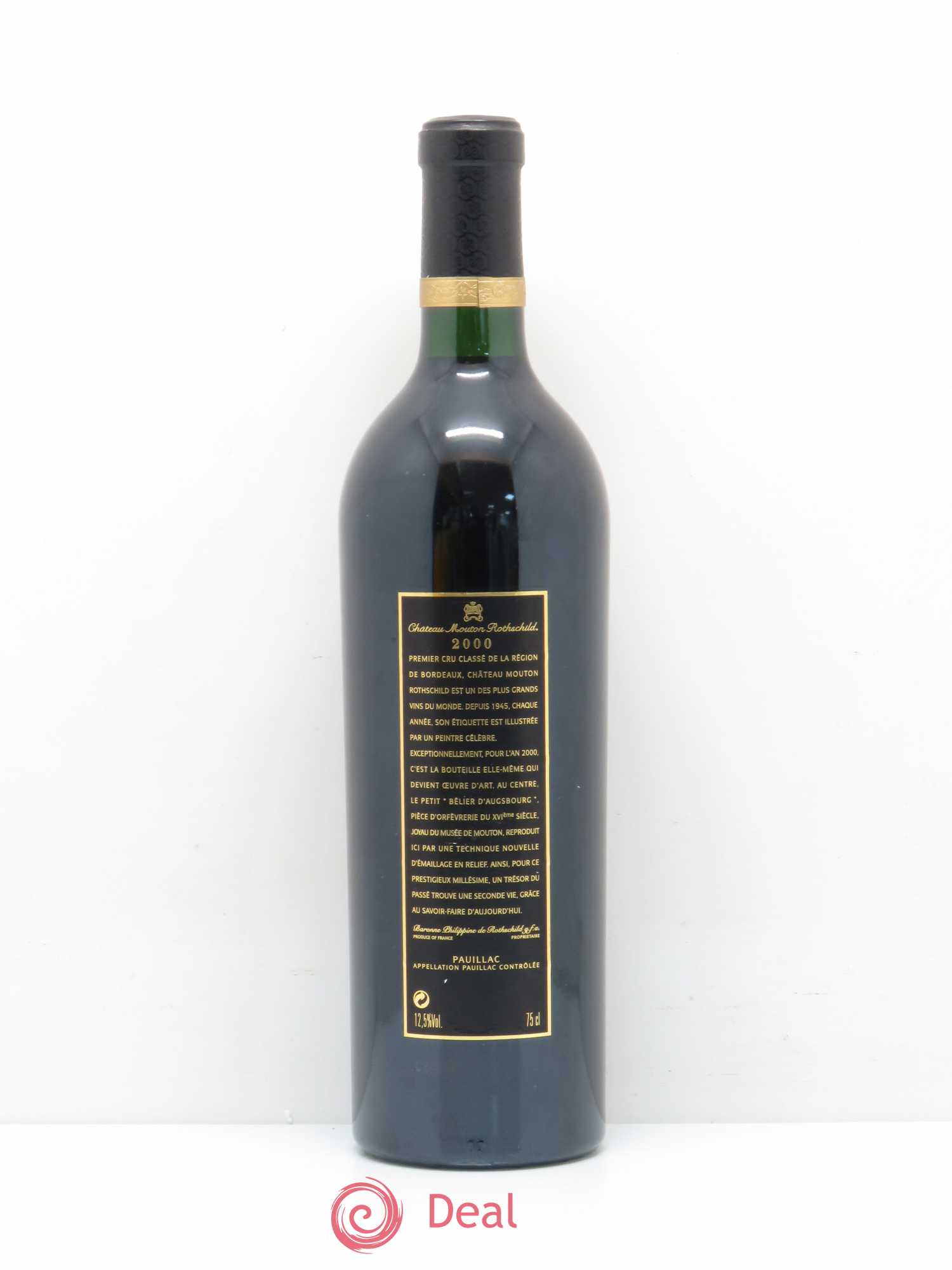 Château Mouton Rothschild 1er Grand Cru Classé 2000 - Lot de 1 bouteille - 1