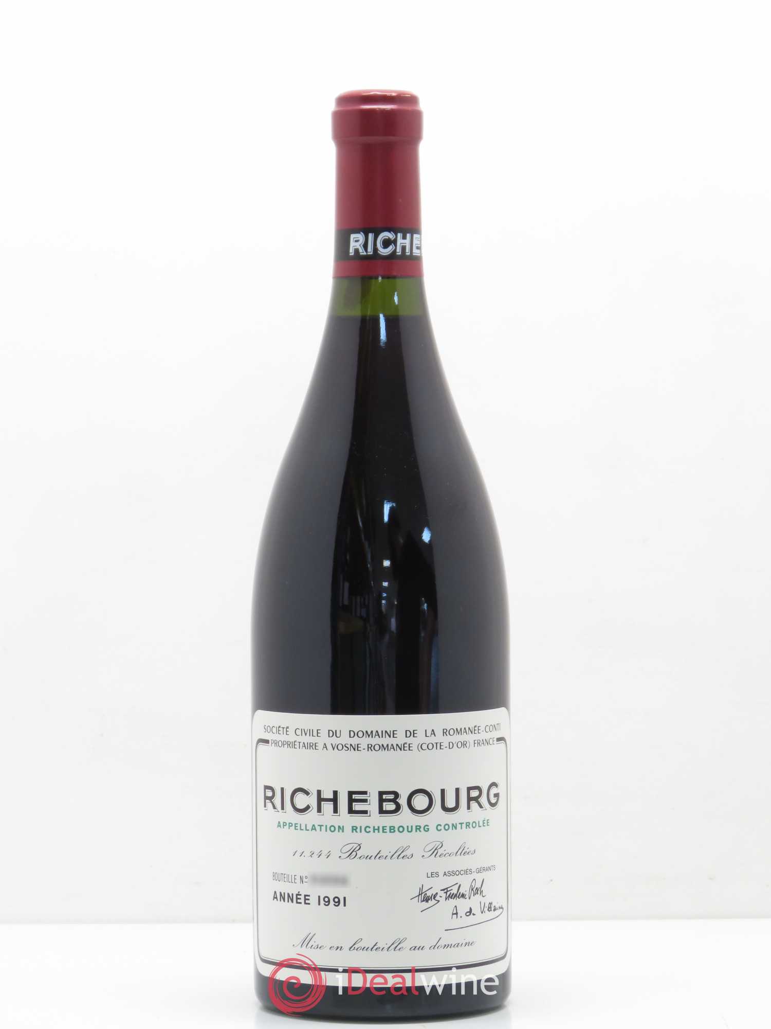 Richebourg Grand Cru Domaine de la Romanée-Conti 1991 - Lot de 1 bouteille - 0