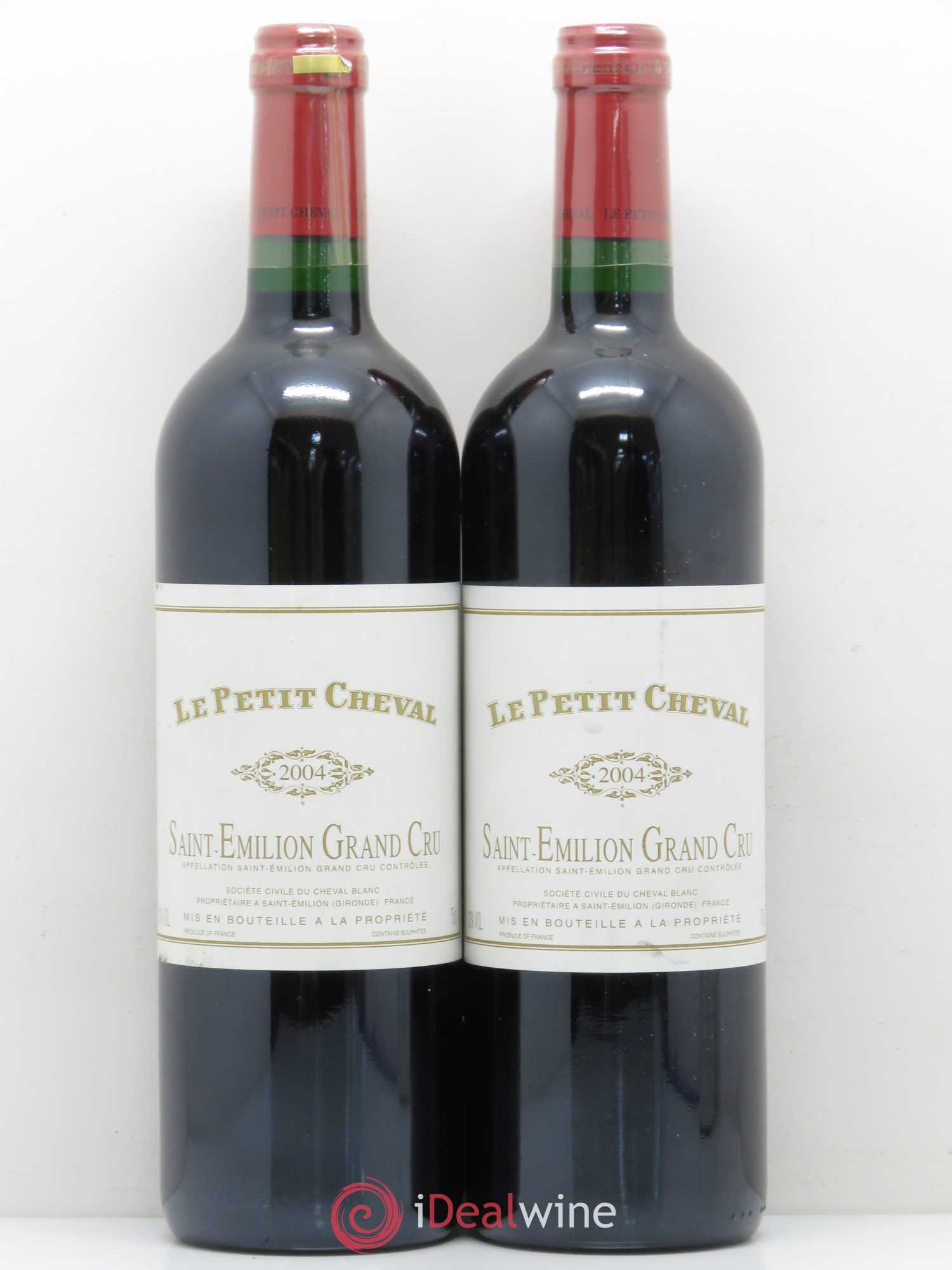 Le Petit Cheval Second Vin 2004 - Lot de 2 bouteilles - 0