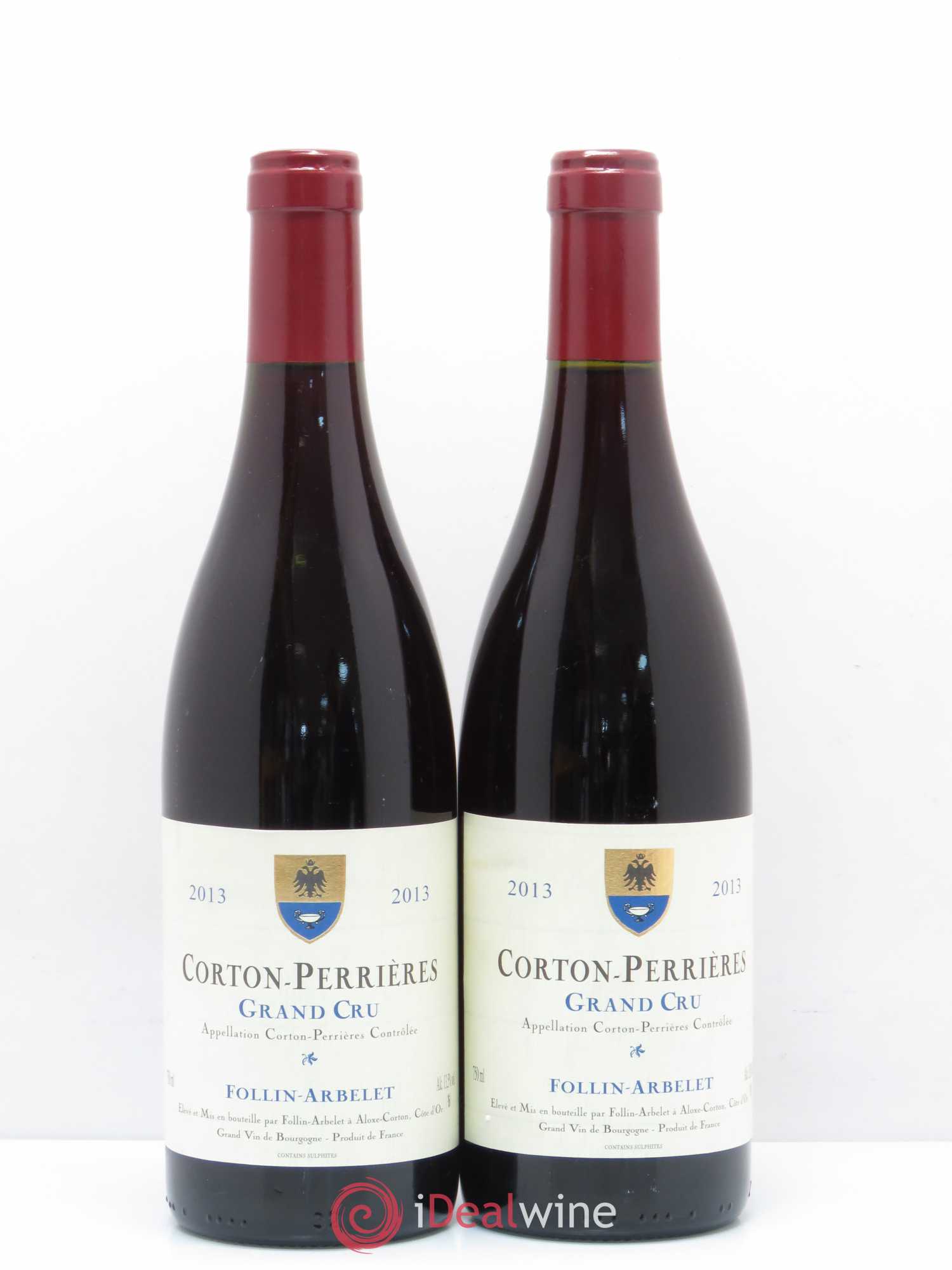 Corton Grand Cru Follin-Arbelet (Domaine) Perrières 2013 - Lot de 2 bouteilles - 0