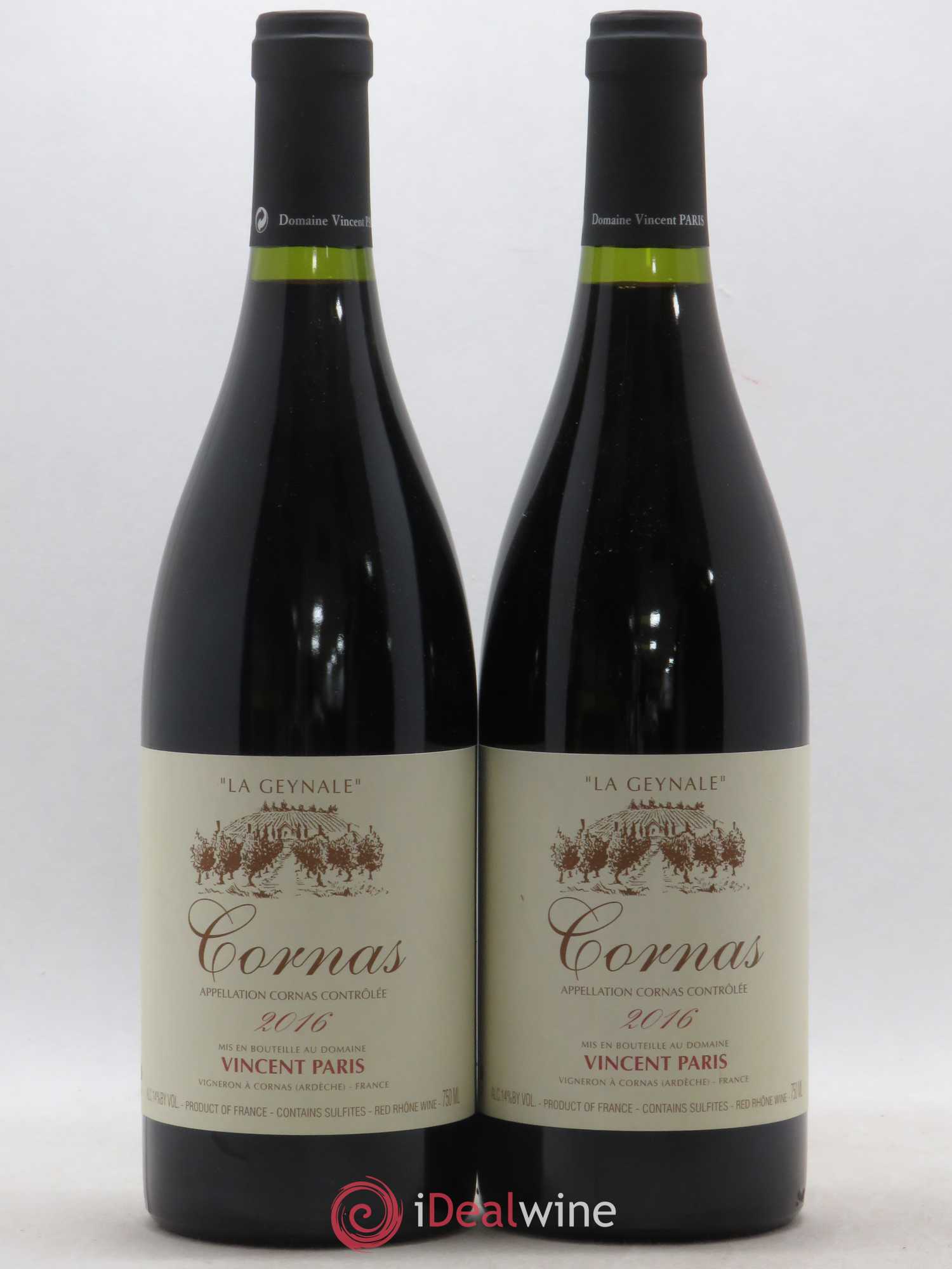 Cornas La Geynale Vincent Paris 2016 - Lot de 2 bouteilles - 0