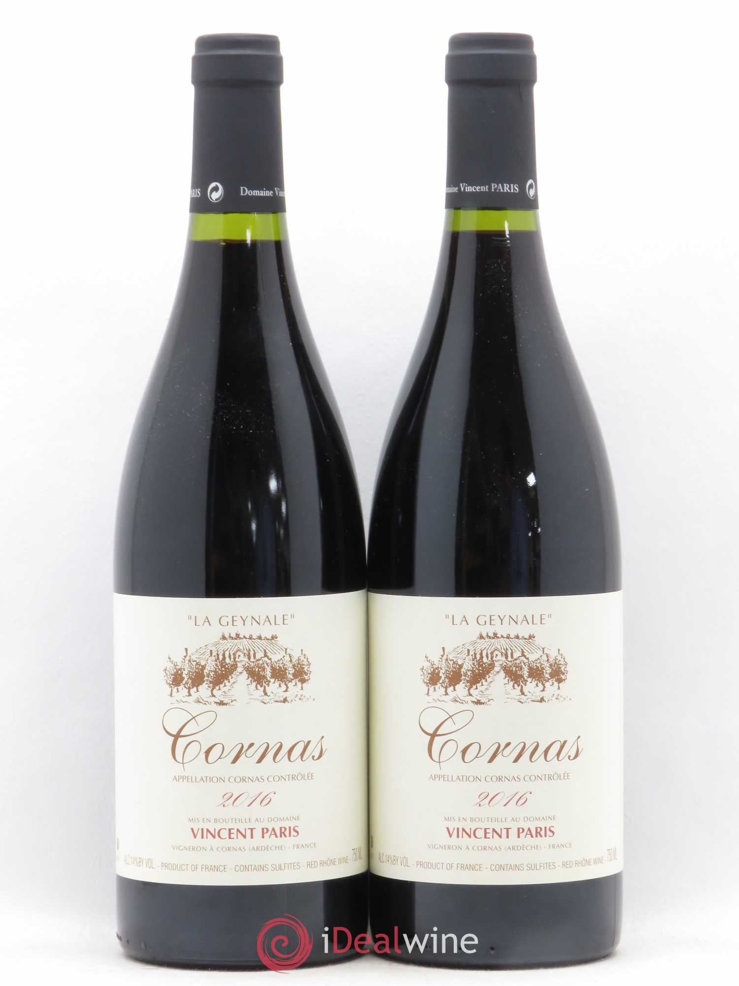 Cornas La Geynale Vincent Paris 2016 - Lot de 2 bouteilles - 0