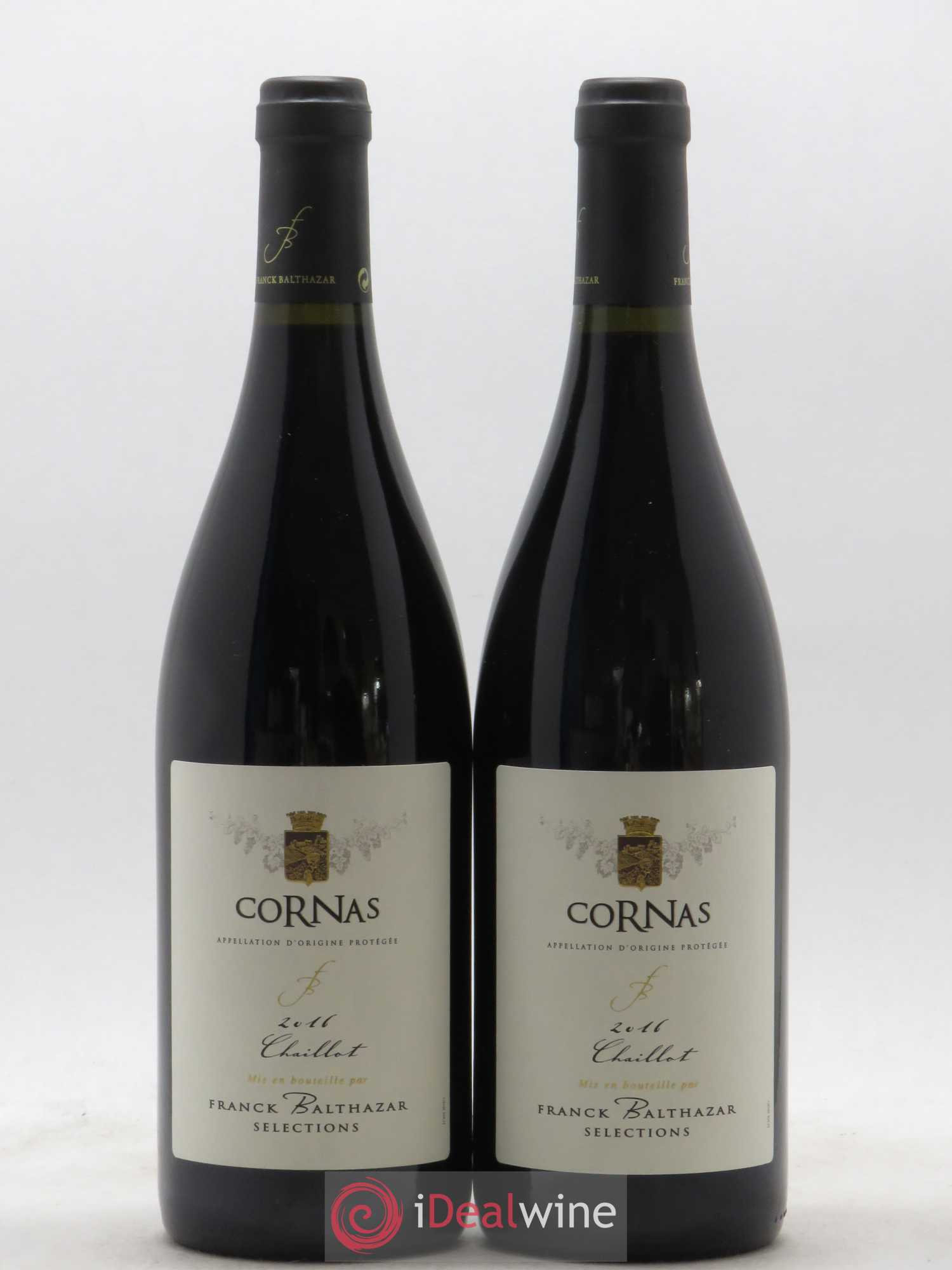Cornas Chaillot Franck Balthazar (Domaine) (sans prix de réserve) 2016 - Lot de 2 bouteilles - 0