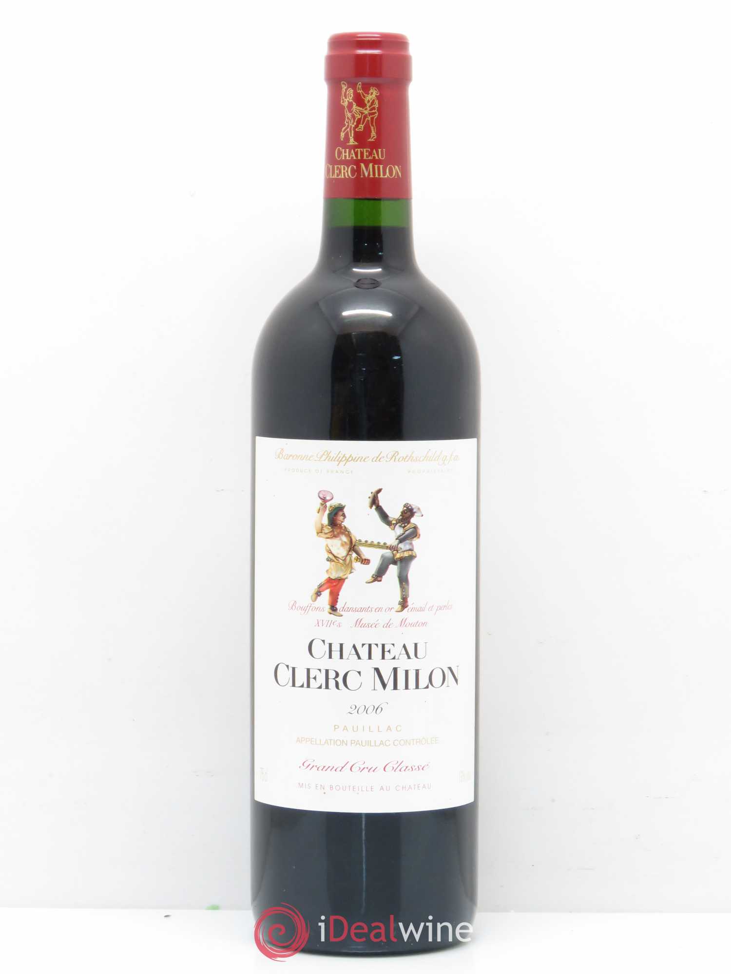 Château Clerc Milon 5ème Grand Cru Classé 2006 - Lot de 1 bouteille - 0